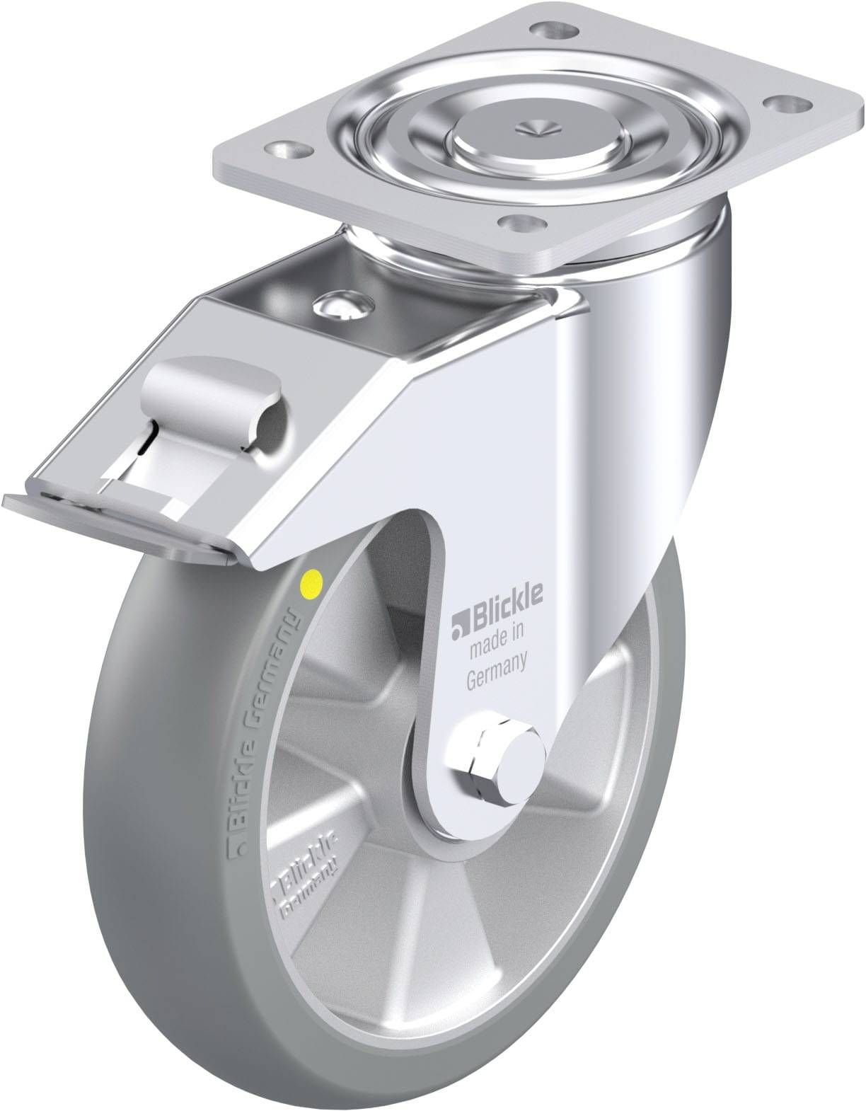 Blickle 936691 LH-ALTH 200K-FI-AS-CO Stahlblech-Lenkrolle Rad-Durchmesser: 200mm Tragfähigkeit (max.): 800kg 1St.