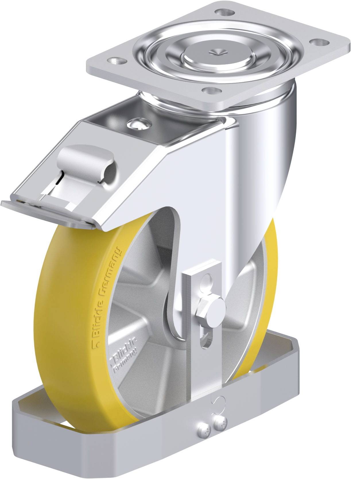 Blickle 921643 LH-ALTH 200K-FI-CO-FS Stahlblech-Lenkrolle Rad-Durchmesser: 200mm Tragfähigkeit (max.): 800kg 1St.