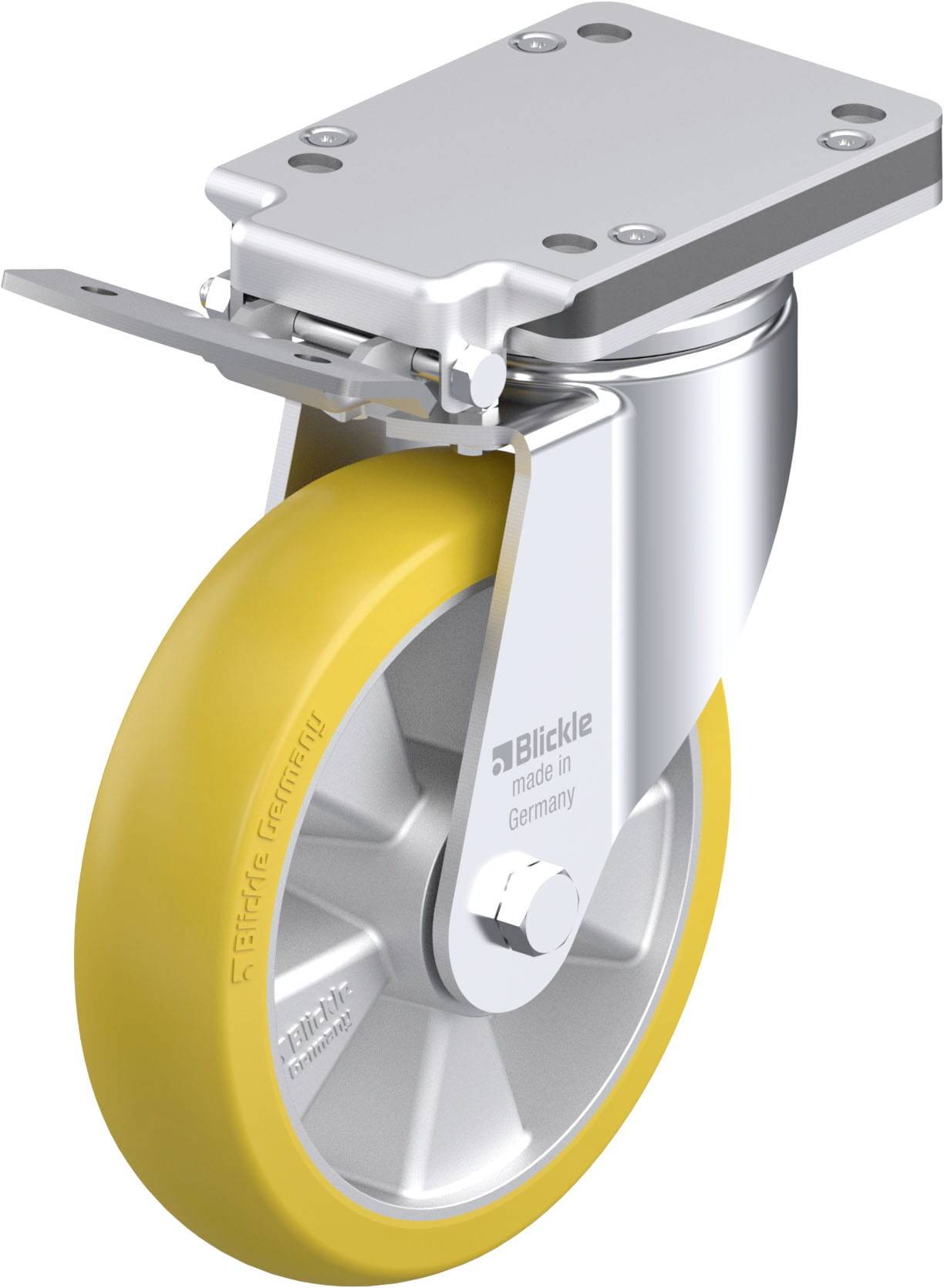 Blickle 936692 LH-ALTH 200K-IS-CO Stahlblech-Lenkrolle Rad-Durchmesser: 200mm Tragfähigkeit (max.): 800kg 1St.