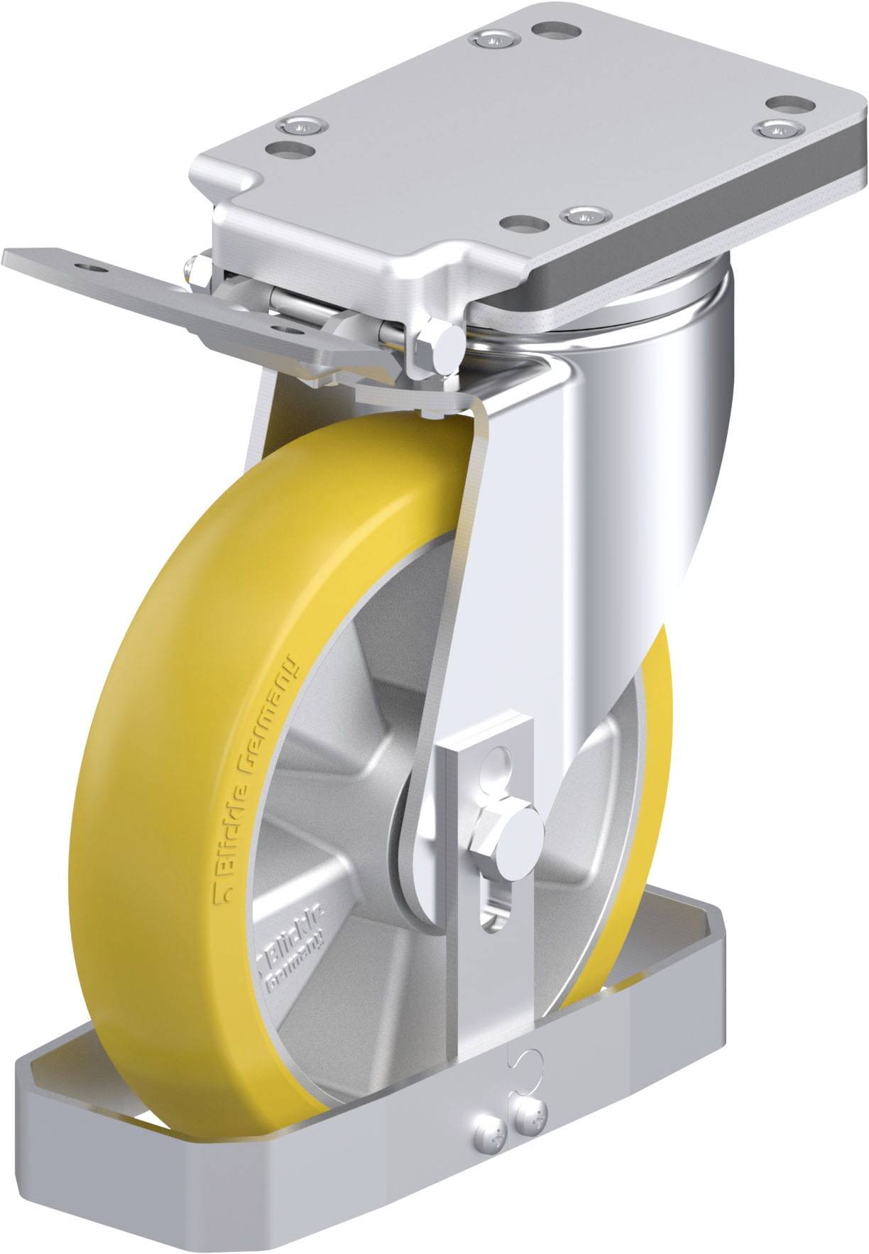 Blickle 939467 LH-ALTH 200K-IS-CO-FS Stahlblech-Lenkrolle Rad-Durchmesser: 200mm Tragfähigkeit (max.): 800kg 1St.