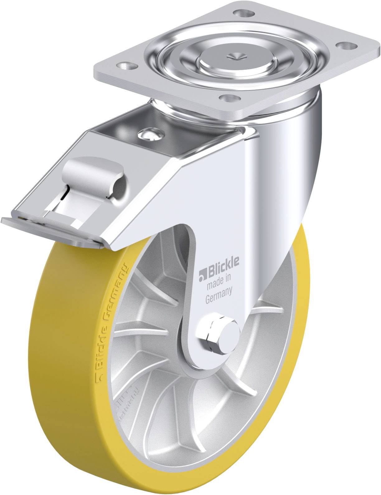 Blickle 936699 LH-ALTH 202K-FI Stahlblech-Lenkrolle Rad-Durchmesser: 200mm Tragfähigkeit (max.): 900kg 1St.