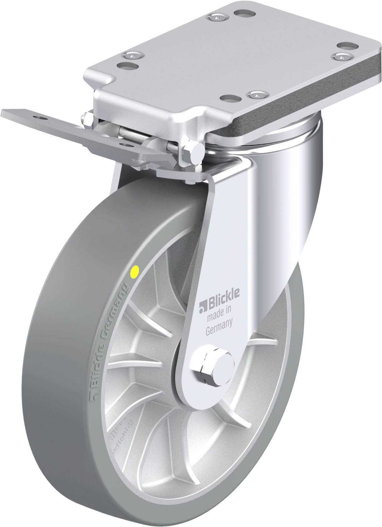 Blickle 936702 LH-ALTH 202K-IS-AS Stahlblech-Lenkrolle Rad-Durchmesser: 200mm Tragfähigkeit (max.): 900kg 1St.