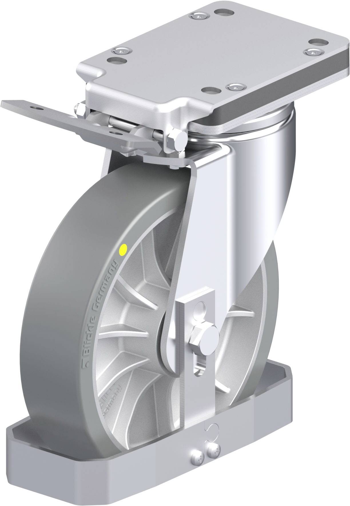 Blickle 939477 LH-ALTH 202K-IS-AS-FS Stahlblech-Lenkrolle Rad-Durchmesser: 200mm Tragfähigkeit (max.): 900kg 1St.