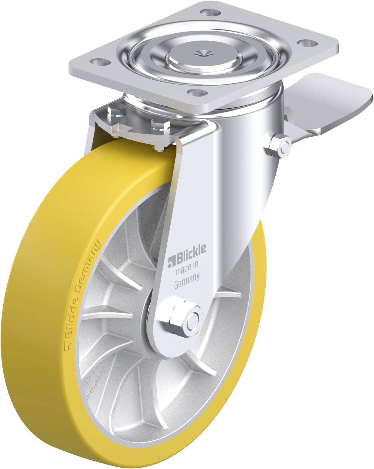 Blickle 936703 LH-ALTH 202K-ST Stahlblech-Lenkrolle Rad-Durchmesser: 200mm Tragfähigkeit (max.): 900kg 1St.