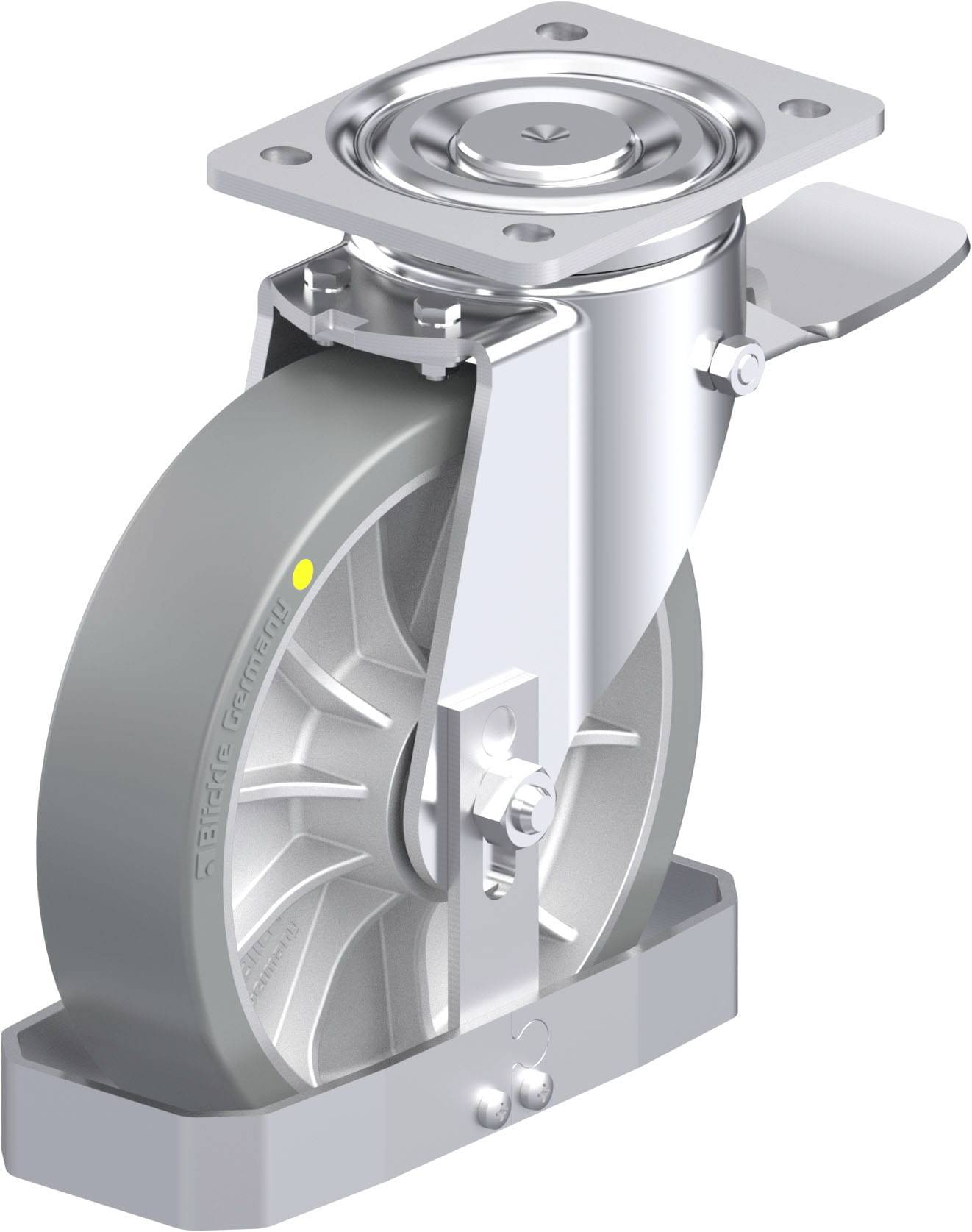 Blickle 939479 LH-ALTH 202K-ST-AS-FS Stahlblech-Lenkrolle Rad-Durchmesser: 200mm Tragfähigkeit (max.): 900kg 1St.