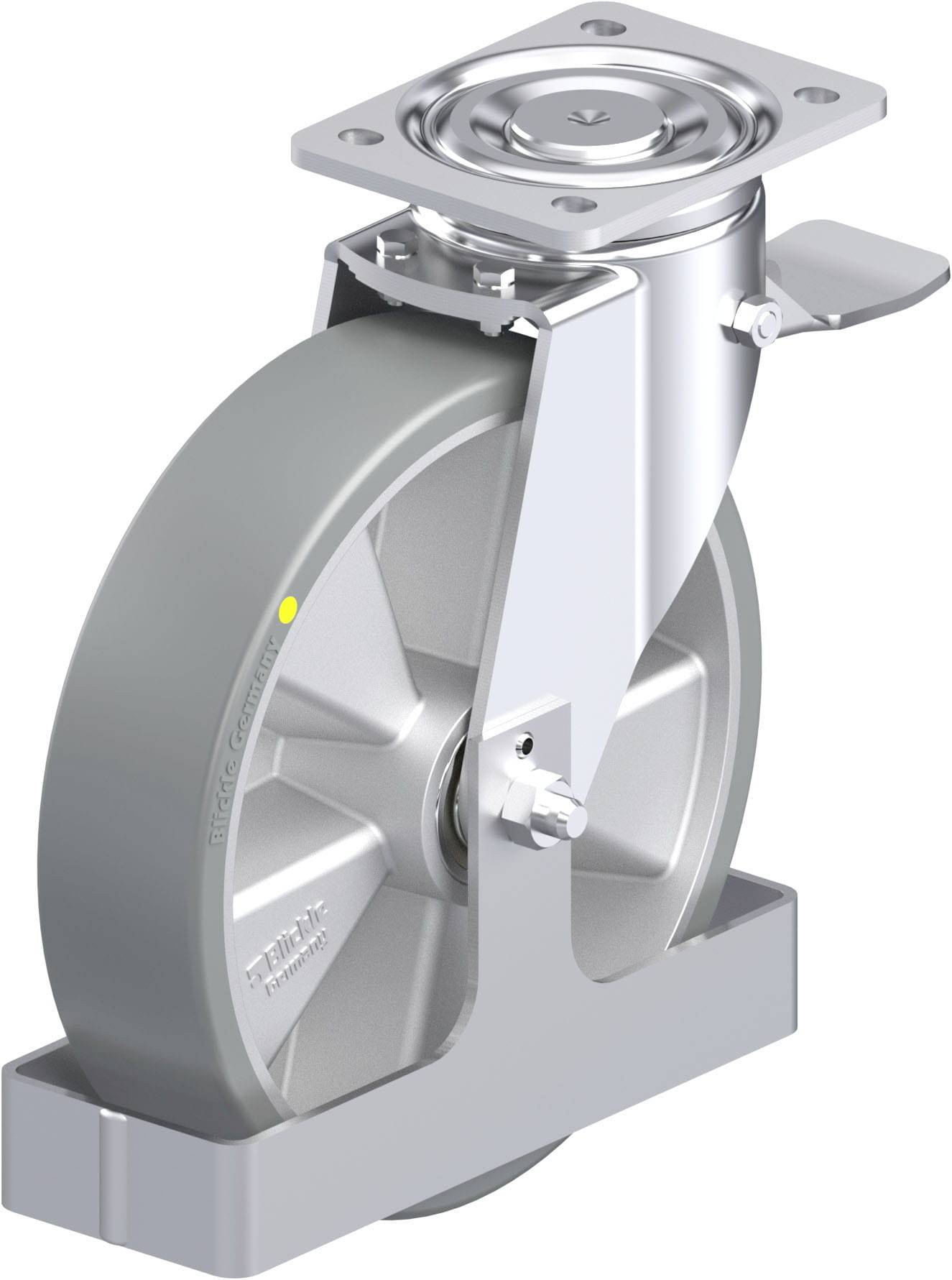 Blickle 939494 LH-ALTH 250K-ST-AS-FS Stahlblech-Lenkrolle Rad-Durchmesser: 250mm Tragfähigkeit (max.): 900kg 1St.