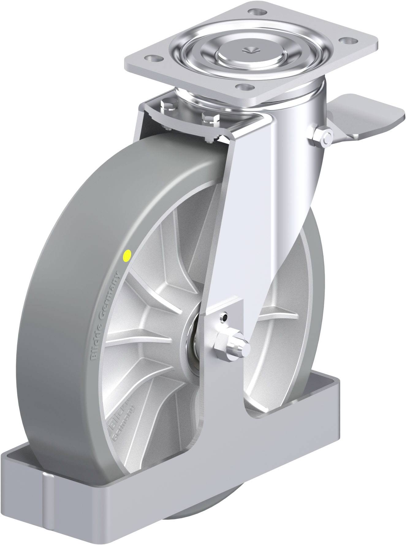 Blickle 939489 LH-ALTH 252K-ST-AS-FS Stahlblech-Lenkrolle Rad-Durchmesser: 250mm Tragfähigkeit (max.): 900kg 1St.