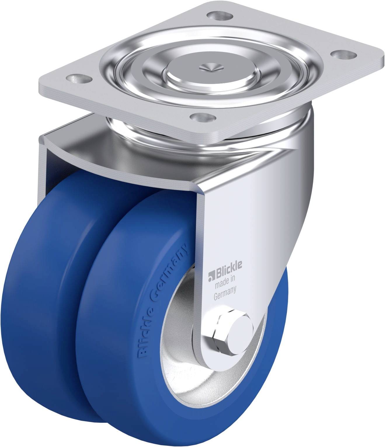 Blickle 907997 LHD-ALBS 125K Stahlblech-Doppel-Lenkrolle Rad-Durchmesser: 125mm Tragfähigkeit (max.): 740kg 1St.