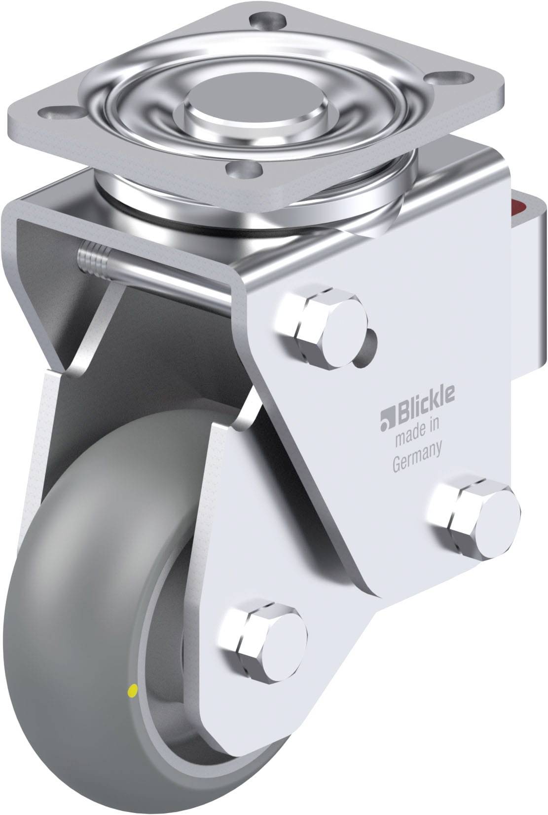 Blickle 937357 LHF-ALTH 101K-1-AS-FA-CO Stahlblech-Lenkrolle Rad-Durchmesser: 100mm Tragfähigkeit (max.): 350kg 1St.