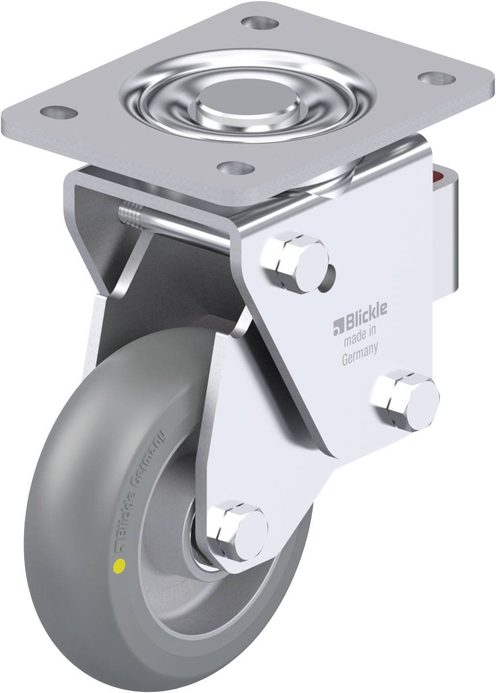 Blickle 937363 LHF-ALTH 125K-3-AS-FA-CO Stahlblech-Lenkrolle Rad-Durchmesser: 125mm Tragfähigkeit (max.): 350kg 1St.