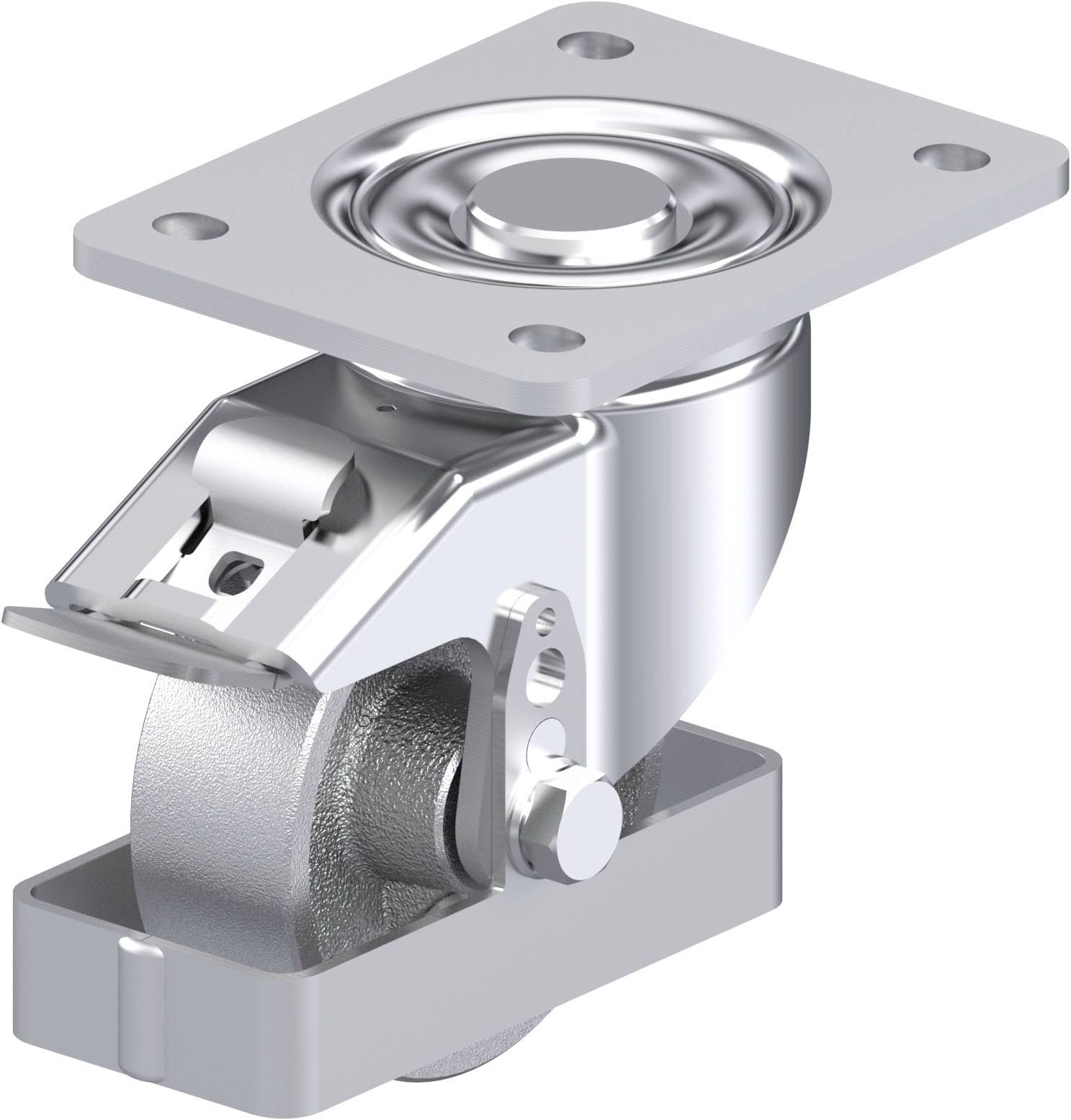 Blickle 940275 LH-G 100G-3-FI-FS Stahlblech-Lenkrolle Rad-Durchmesser: 100mm Tragfähigkeit (max.): 400kg 1St.