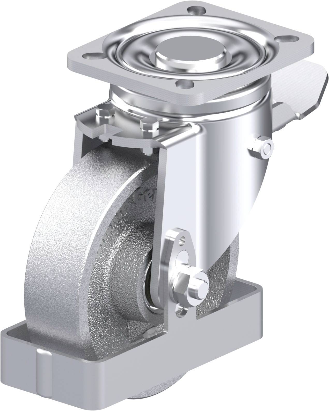 Blickle 940288 LH-G 125K-1-ST-FS Stahlblech-Lenkrolle Rad-Durchmesser: 125mm Tragfähigkeit (max.): 450kg 1St.