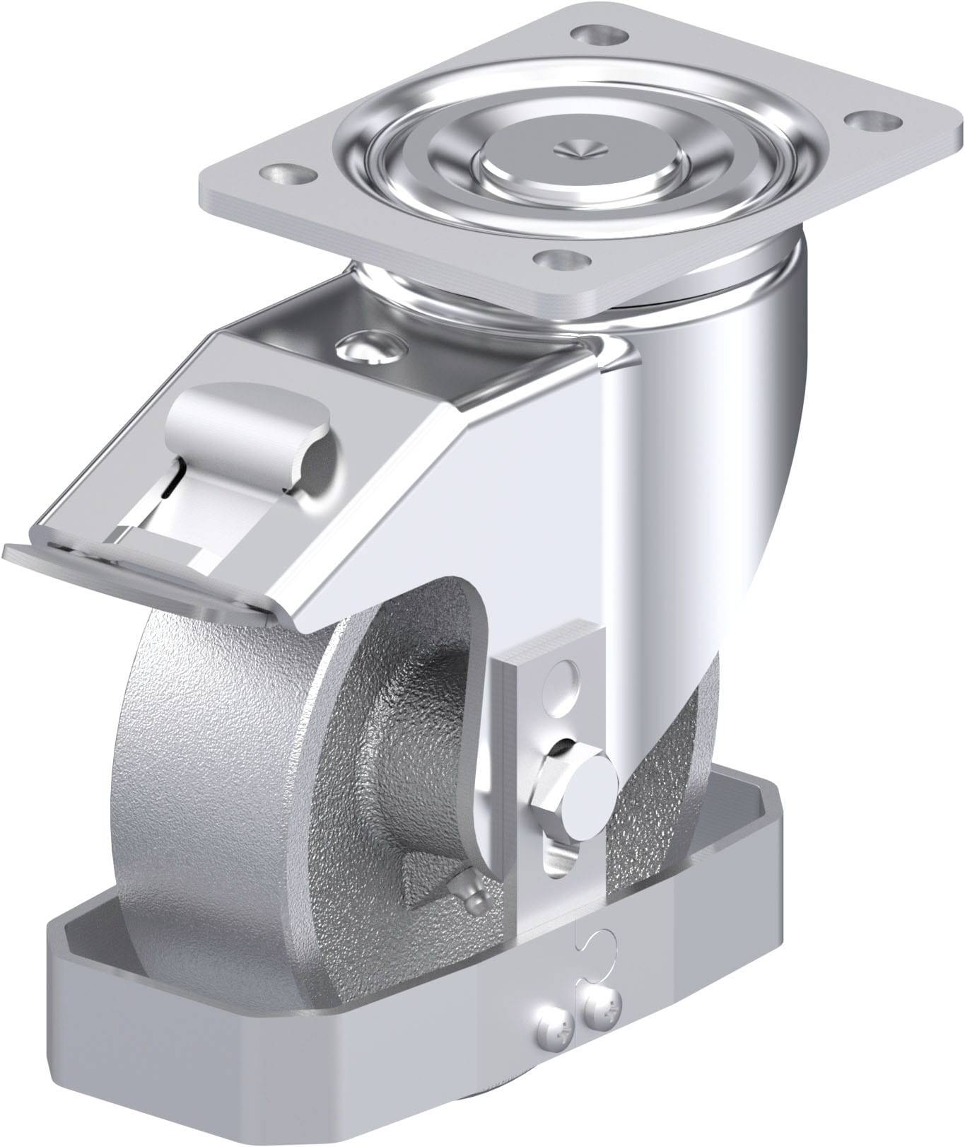 Blickle 933354 LH-G 150G-FI-FS Stahlblech-Lenkrolle Rad-Durchmesser: 150mm Tragfähigkeit (max.): 900kg 1St.