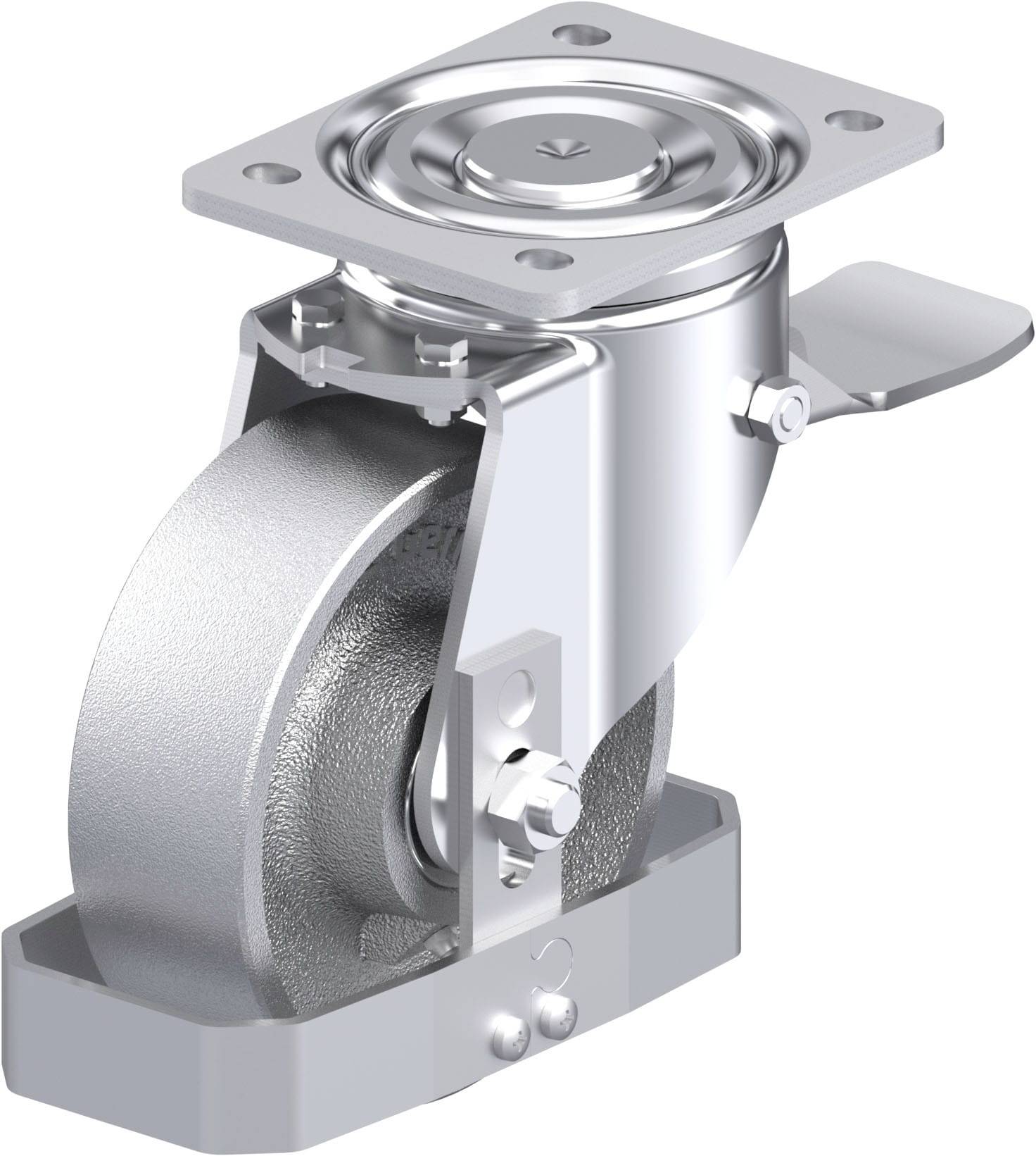 Blickle 940298 LH-G 150K-ST-FS Stahlblech-Lenkrolle Rad-Durchmesser: 150mm Tragfähigkeit (max.): 900kg 1St.