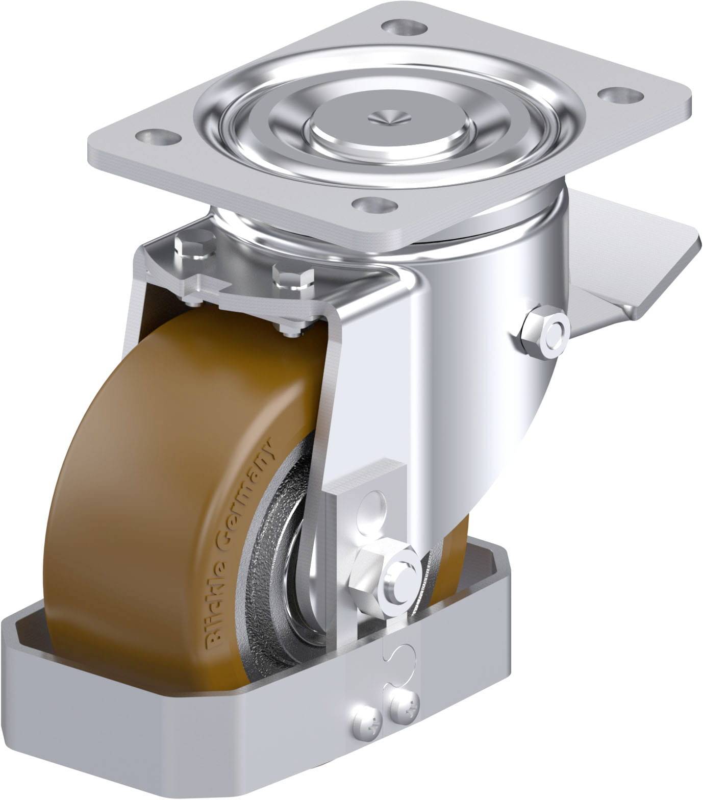 Blickle 939541 LH-GB 128K-ST-FS Stahlblech-Lenkrolle Rad-Durchmesser: 125mm Tragfähigkeit (max.): 850kg 1St.