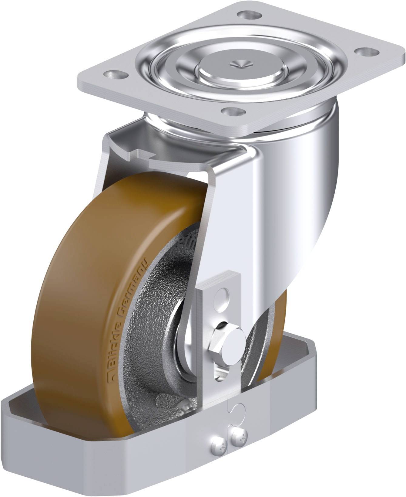 Blickle 869074 LH-GB 150K-FS Stahlblech-Lenkrolle Rad-Durchmesser: 150mm Tragfähigkeit (max.): 800kg 1St.