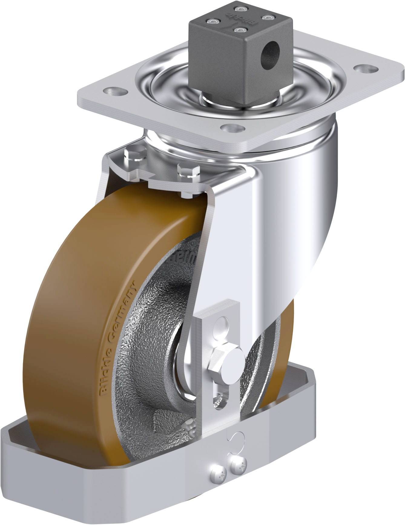 Blickle 939543 LH-GB 160K-CS13-FS Stahlblech-Lenkrolle Rad-Durchmesser: 160mm Tragfähigkeit (max.): 800kg 1St.