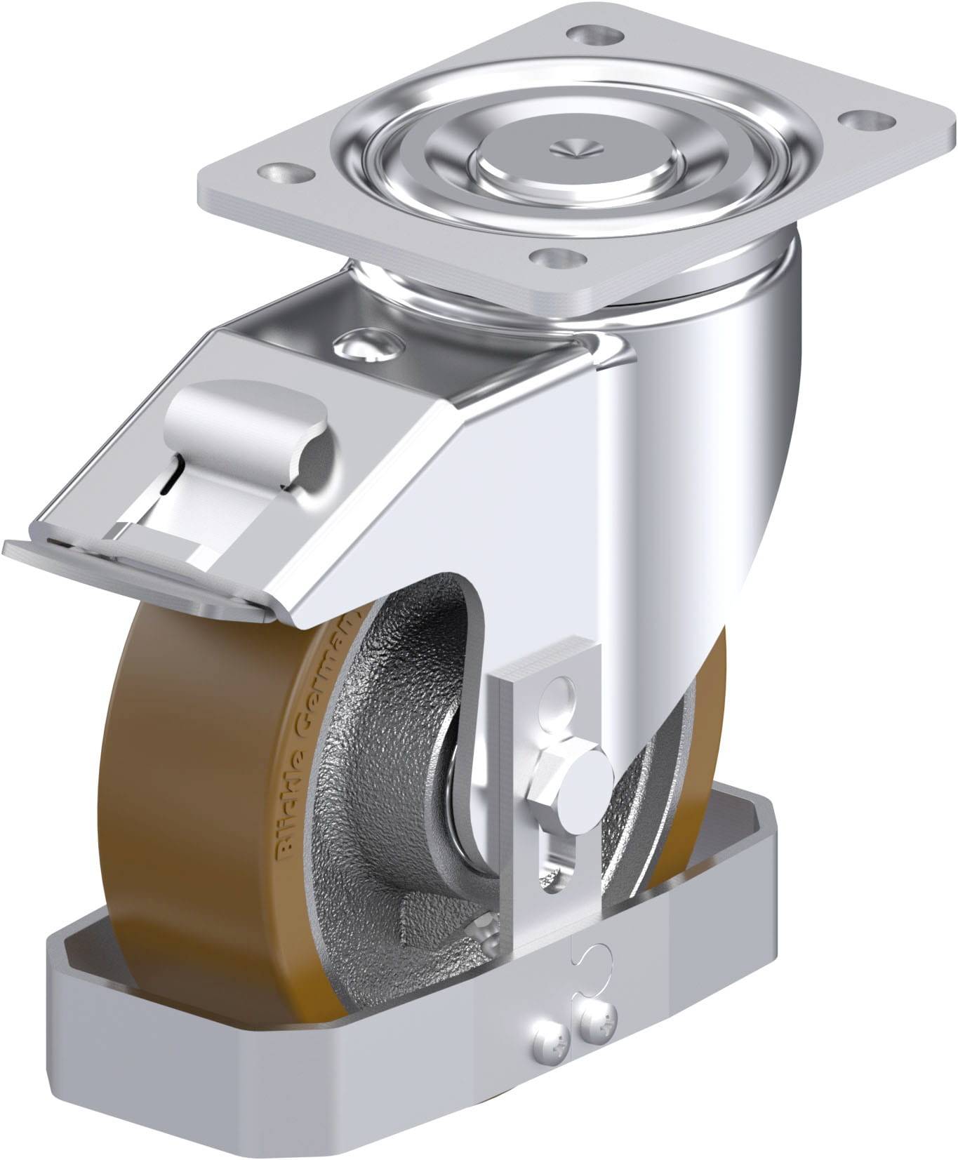 Blickle 869734 LH-GB 160K-FI-FS Stahlblech-Lenkrolle Rad-Durchmesser: 160mm Tragfähigkeit (max.): 800kg 1St.