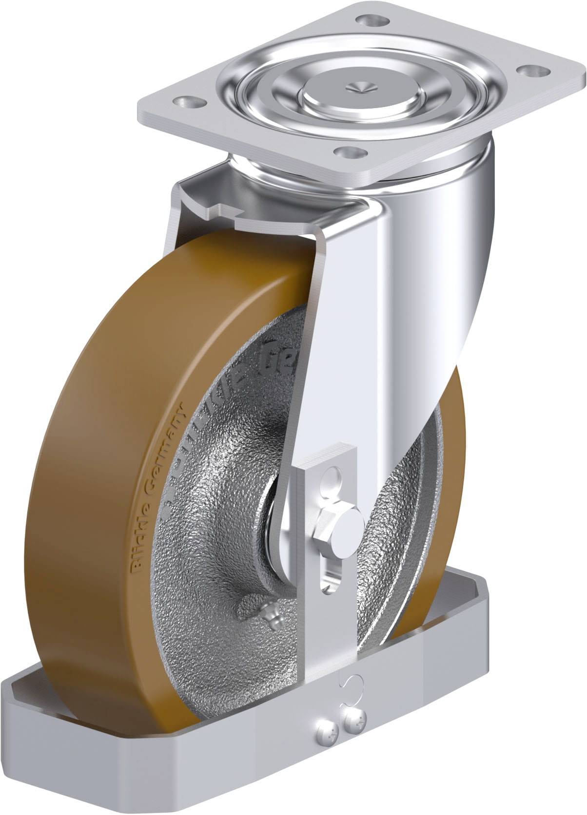 Blickle 896788 LH-GB 200K-FS Stahlblech-Lenkrolle Rad-Durchmesser: 200mm Tragfähigkeit (max.): 900kg 1St.