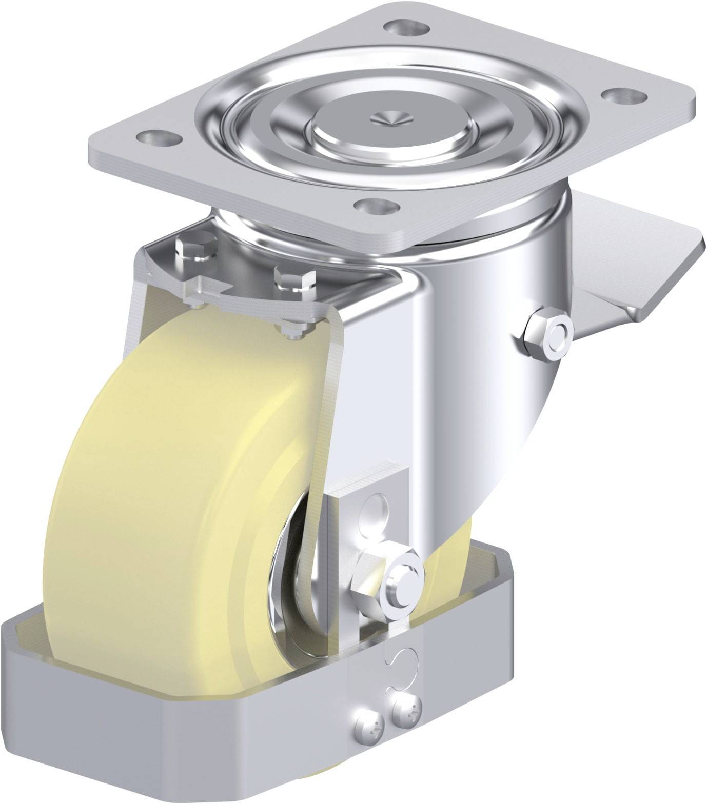 Blickle 927779 LH-GSPO 125K-ST-FS Stahlblech-Lenkrolle Rad-Durchmesser: 125mm Tragfähigkeit (max.): 900kg 1St.