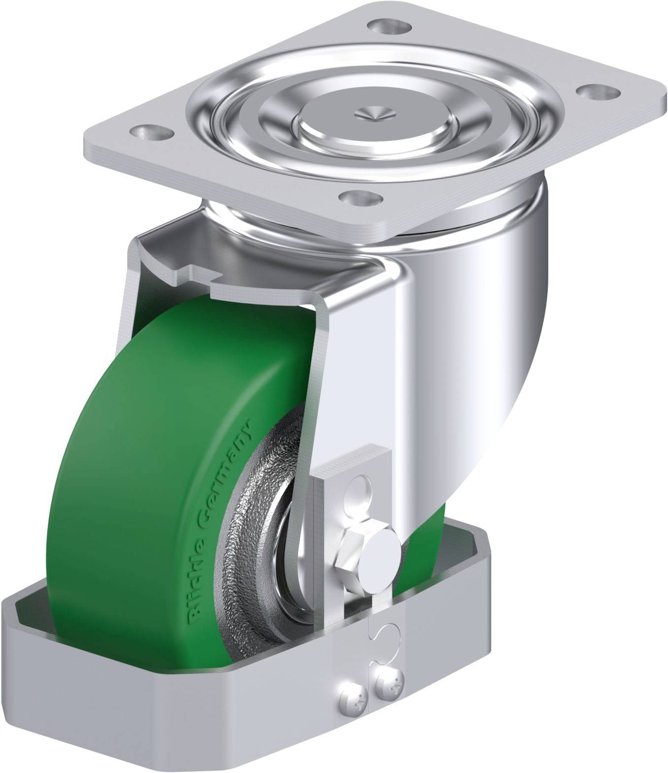 Blickle 939240 LH-GST 127K-FS Stahlblech-Lenkrolle Rad-Durchmesser: 125mm Tragfähigkeit (max.): 450kg 1St.