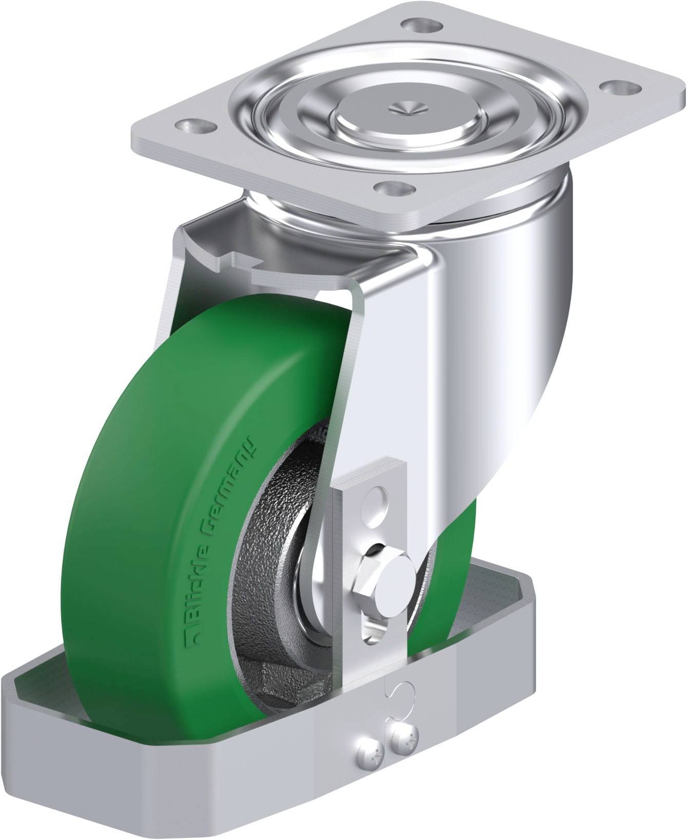 Blickle 939245 LH-GST 150K-FS Stahlblech-Lenkrolle Rad-Durchmesser: 150mm Tragfähigkeit (max.): 570kg 1St.