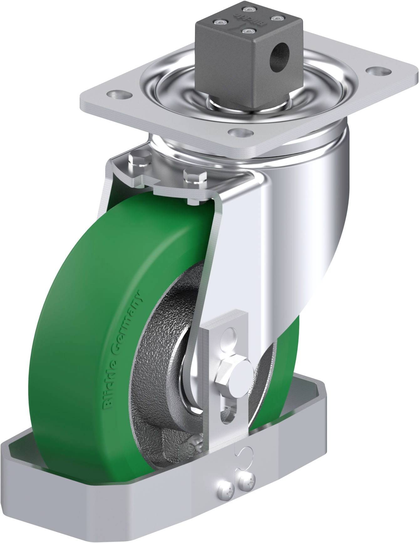 Blickle 939248 LH-GST 160K-CS13-FS Stahlblech-Lenkrolle Rad-Durchmesser: 160mm Tragfähigkeit (max.): 600kg 1St.