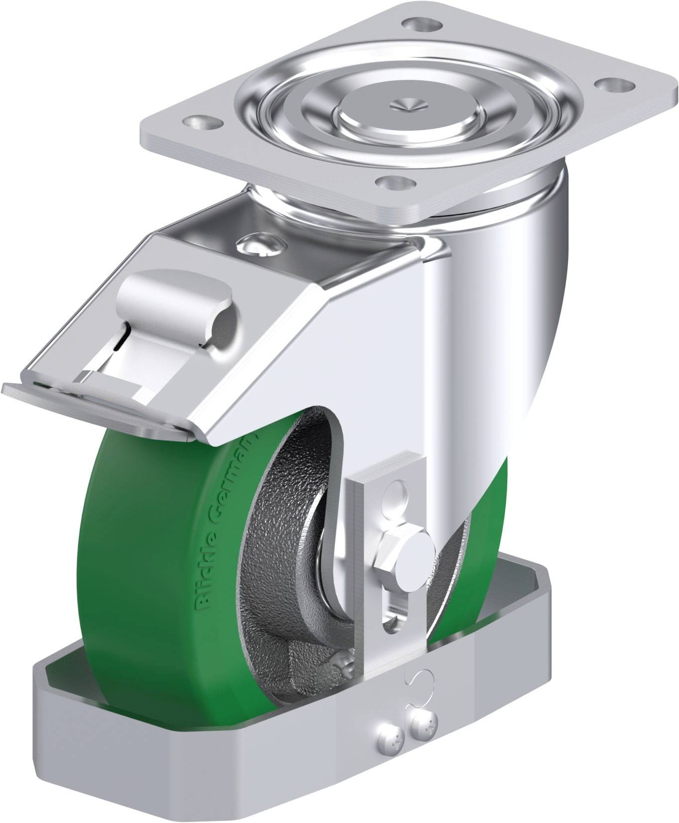 Blickle 939249 LH-GST 160K-FI-FS Stahlblech-Lenkrolle Rad-Durchmesser: 160mm Tragfähigkeit (max.): 600kg 1St.