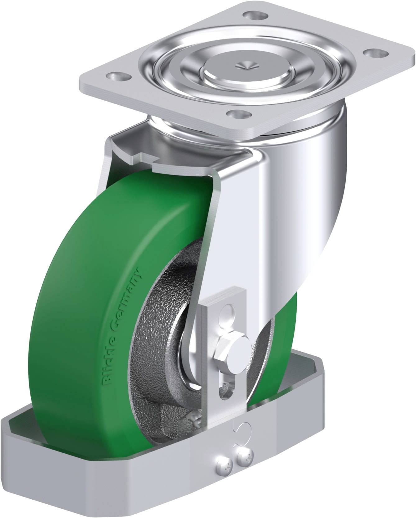 Blickle 939247 LH-GST 160K-FS Stahlblech-Lenkrolle Rad-Durchmesser: 160mm Tragfähigkeit (max.): 600kg 1St.