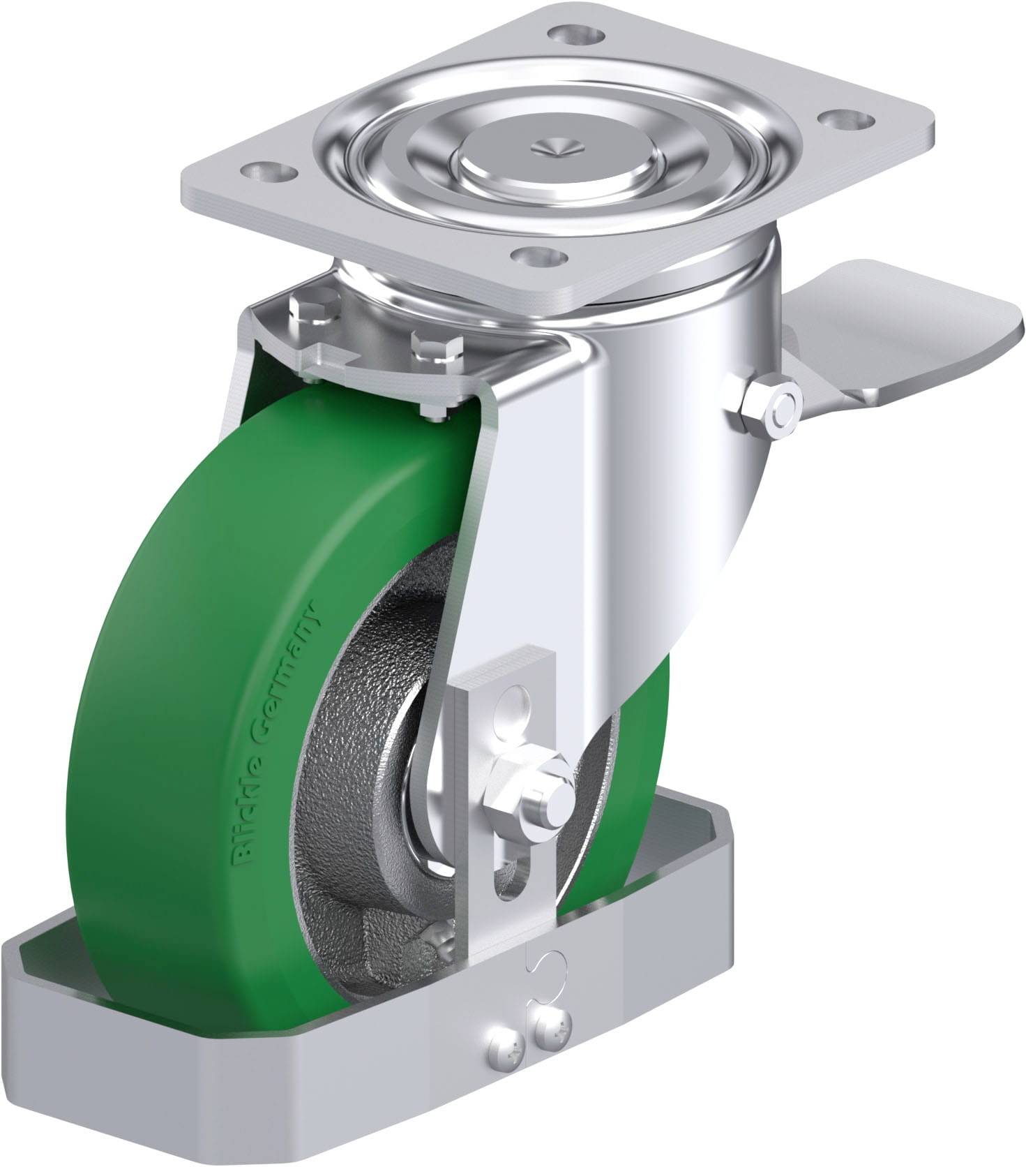 Blickle 939251 LH-GST 160K-ST-FS Stahlblech-Lenkrolle Rad-Durchmesser: 160mm Tragfähigkeit (max.): 600kg 1St.