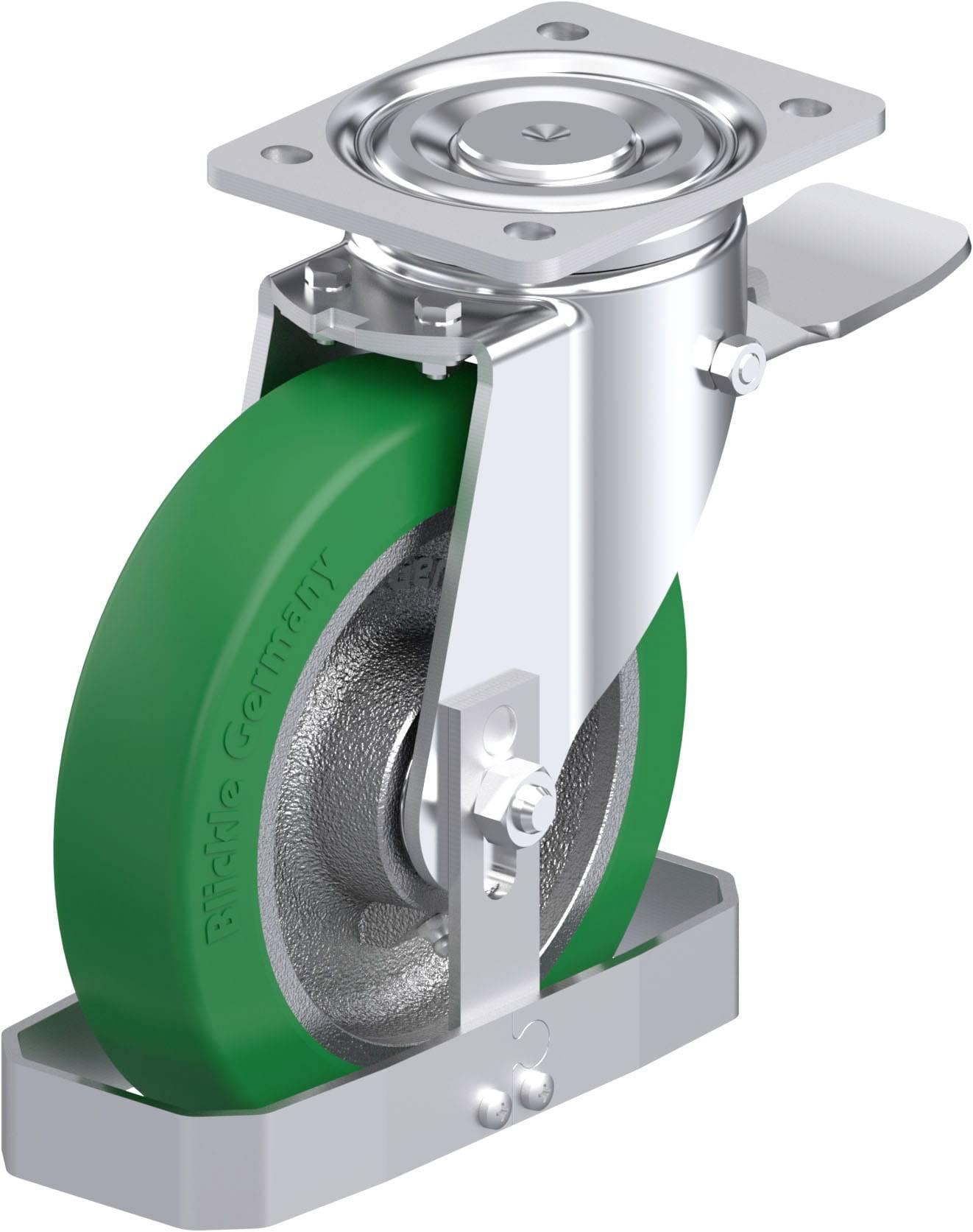 Blickle 899679 LH-GST 200K-ST-FS Stahlblech-Lenkrolle Rad-Durchmesser: 200mm Tragfähigkeit (max.): 800kg 1St.