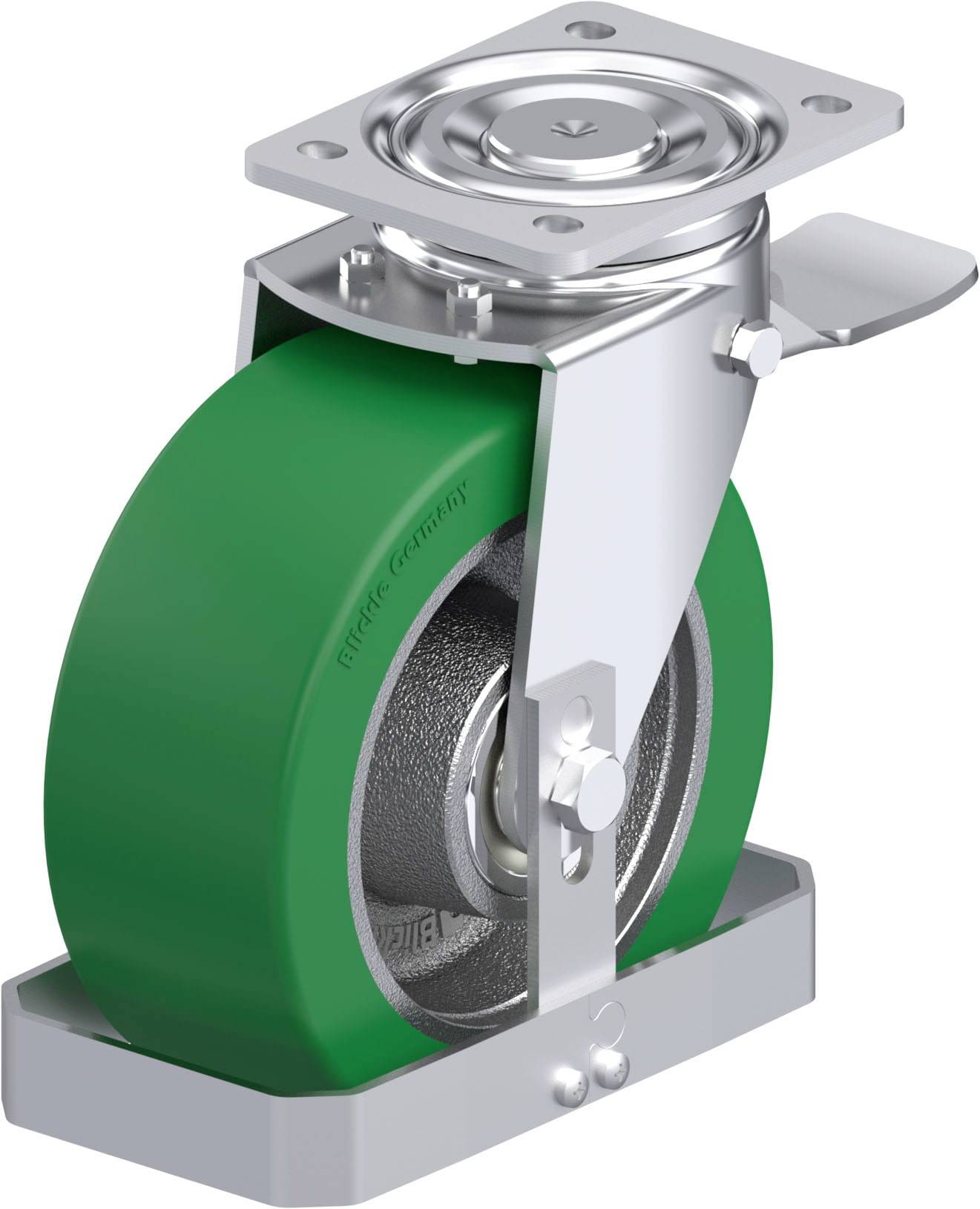 Blickle 939256 LH-GST 202K-ST-FS Stahlblech-Lenkrolle Rad-Durchmesser: 200mm Tragfähigkeit (max.): 800kg 1St.