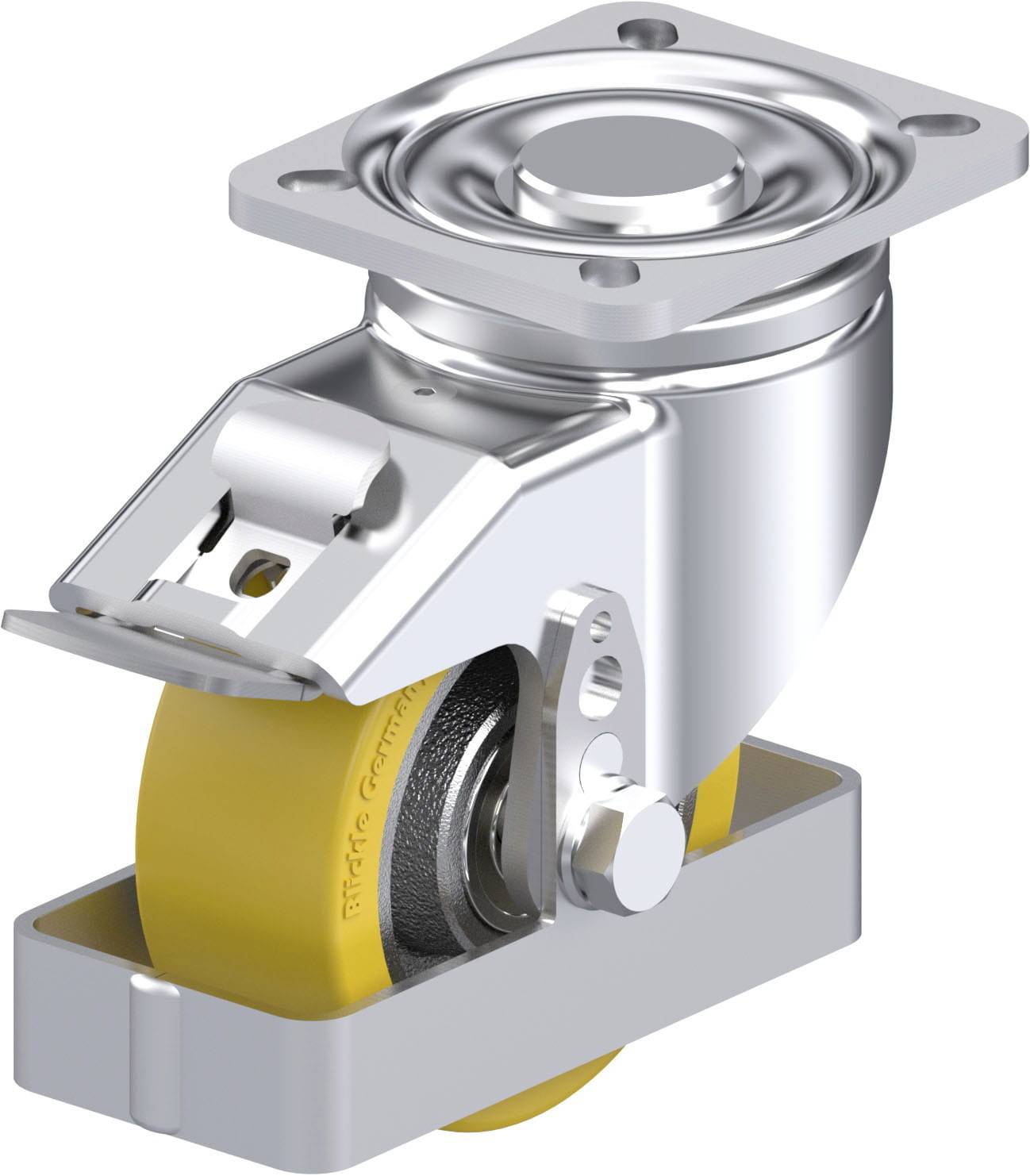 Blickle 896786 LH-GTH 100K-1-FI-FS Stahlblech-Lenkrolle Rad-Durchmesser: 100mm Tragfähigkeit (max.): 450kg 1St.