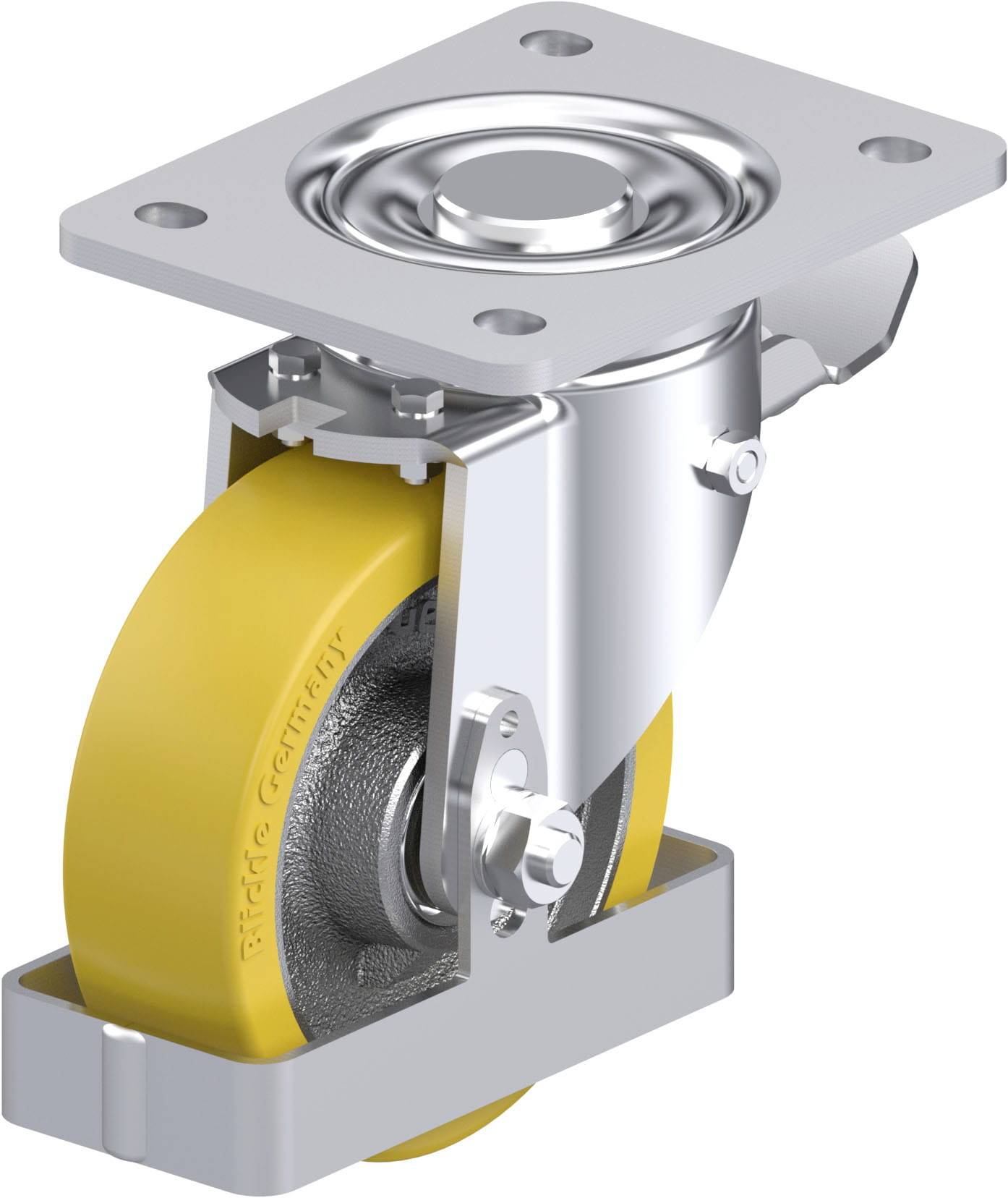 Blickle 906868 LH-GTH 125K-3-ST-FS Stahlblech-Lenkrolle Rad-Durchmesser: 125mm Tragfähigkeit (max.): 550kg 1St.