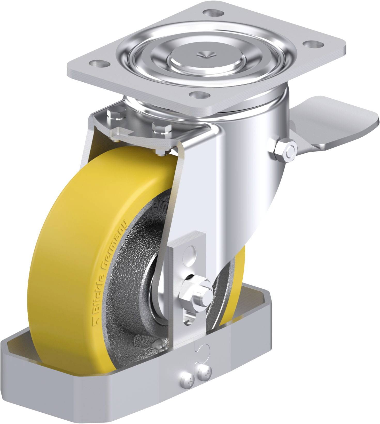 Blickle 845530 LH-GTH 150K-ST-FS Stahlblech-Lenkrolle Rad-Durchmesser: 150mm Tragfähigkeit (max.): 800kg 1St.