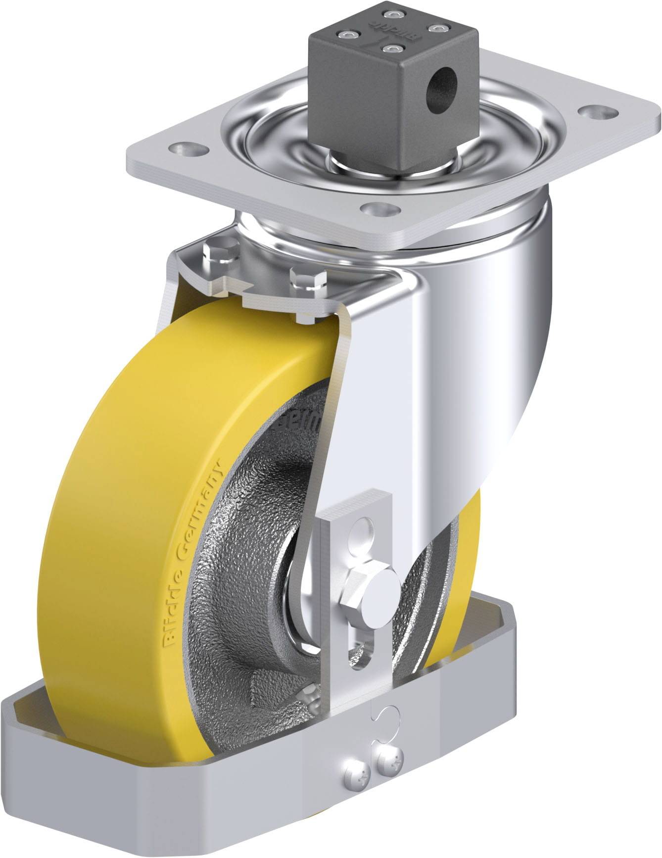 Blickle 939511 LH-GTH 160K-CS13-FS Stahlblech-Lenkrolle Rad-Durchmesser: 160mm Tragfähigkeit (max.): 800kg 1St.