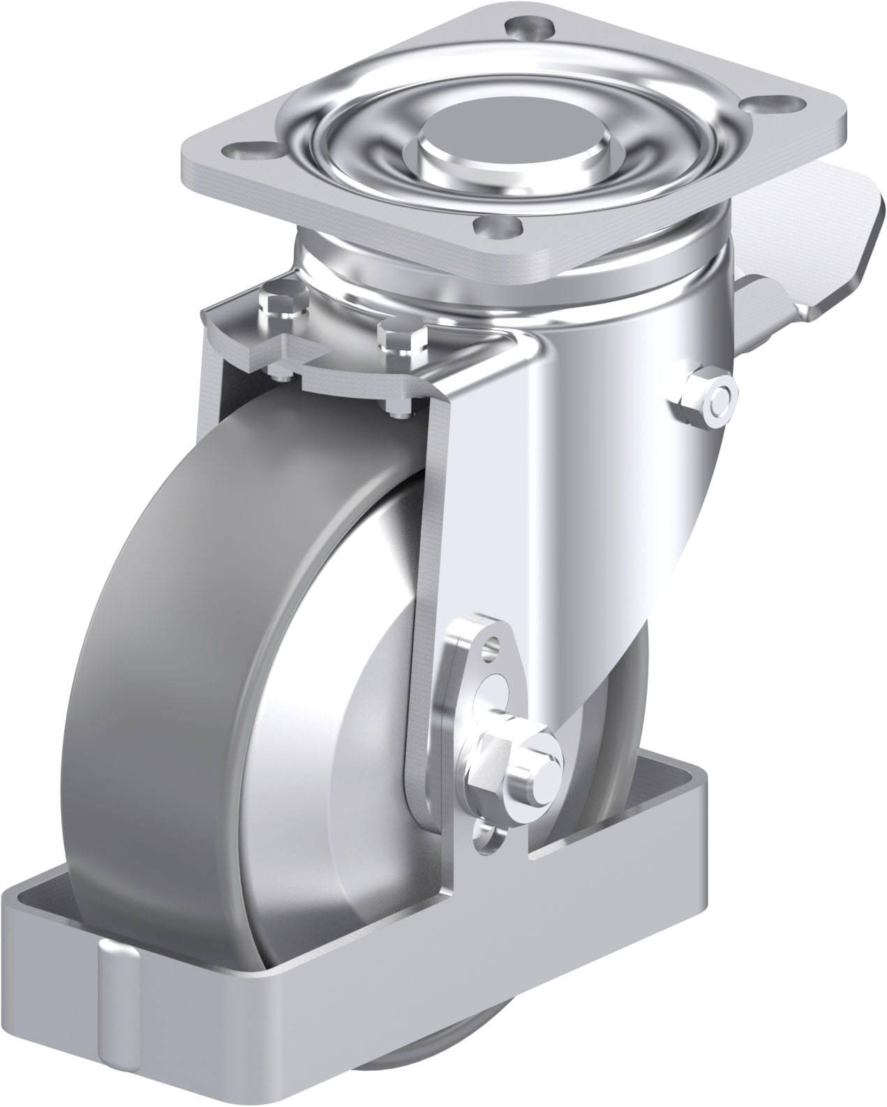 Blickle 946707 LH-PO 125G-1-ST-ELS-FA-FS Stahlblech-Lenkrolle Rad-Durchmesser: 125mm Tragfähigkeit (max.): 300kg 1St.