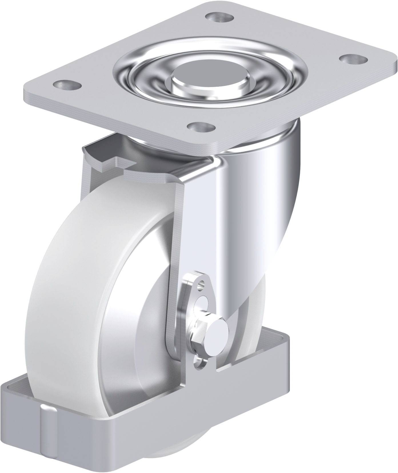 Blickle 939923 LH-PO 125G-3-FA-FS Stahlblech-Lenkrolle Rad-Durchmesser: 125mm Tragfähigkeit (max.): 300kg 1St.