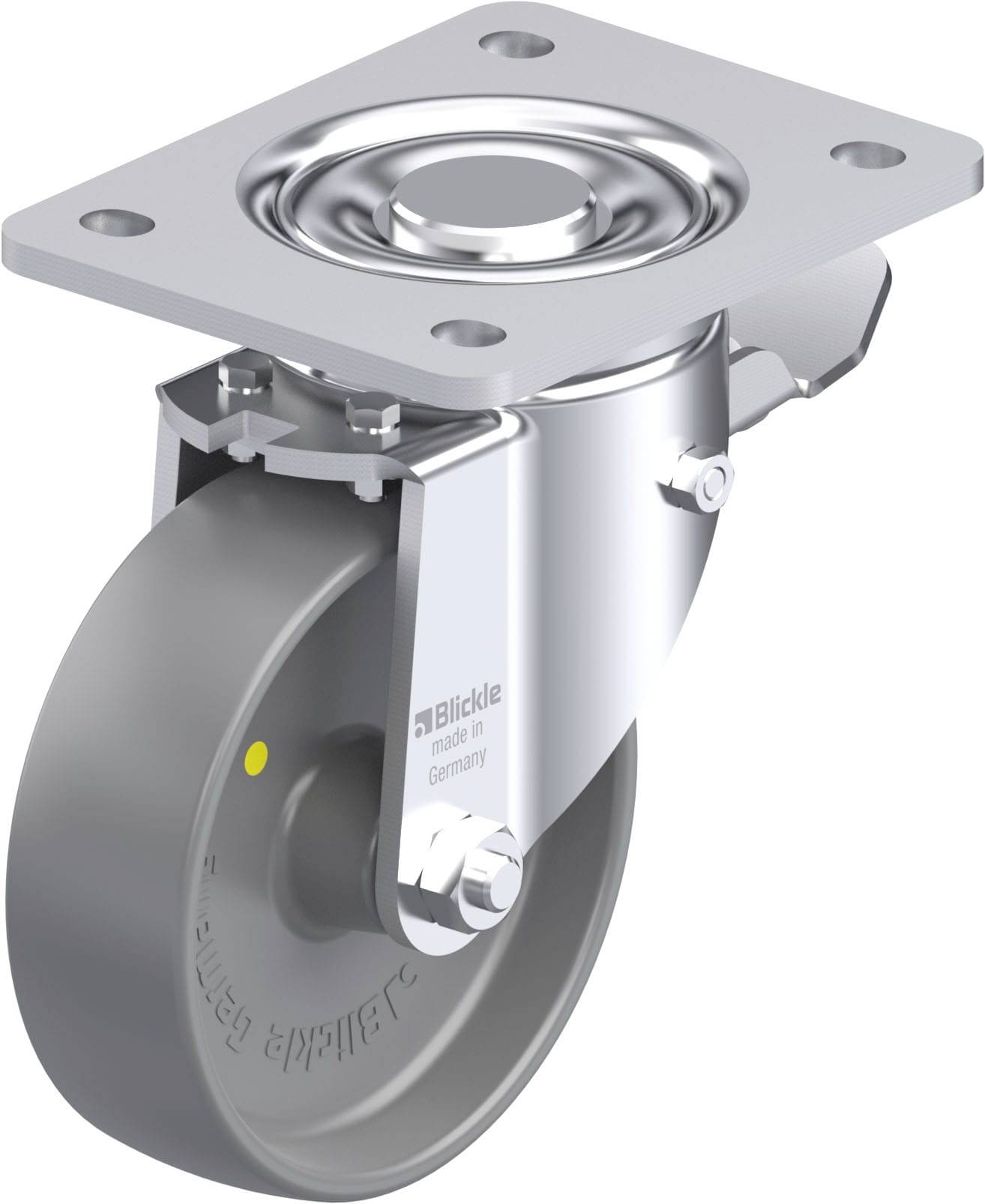 Blickle 936995 LH-PO 125G-3-ST-ELS Stahlblech-Lenkrolle Rad-Durchmesser: 125mm Tragfähigkeit (max.): 300kg 1St.