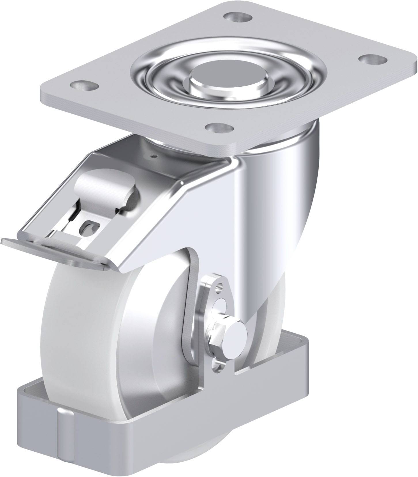 Blickle 939942 LH-PO 125KA-3-FI-FA-FS Stahlblech-Lenkrolle Rad-Durchmesser: 125mm Tragfähigkeit (max.): 300kg 1St.