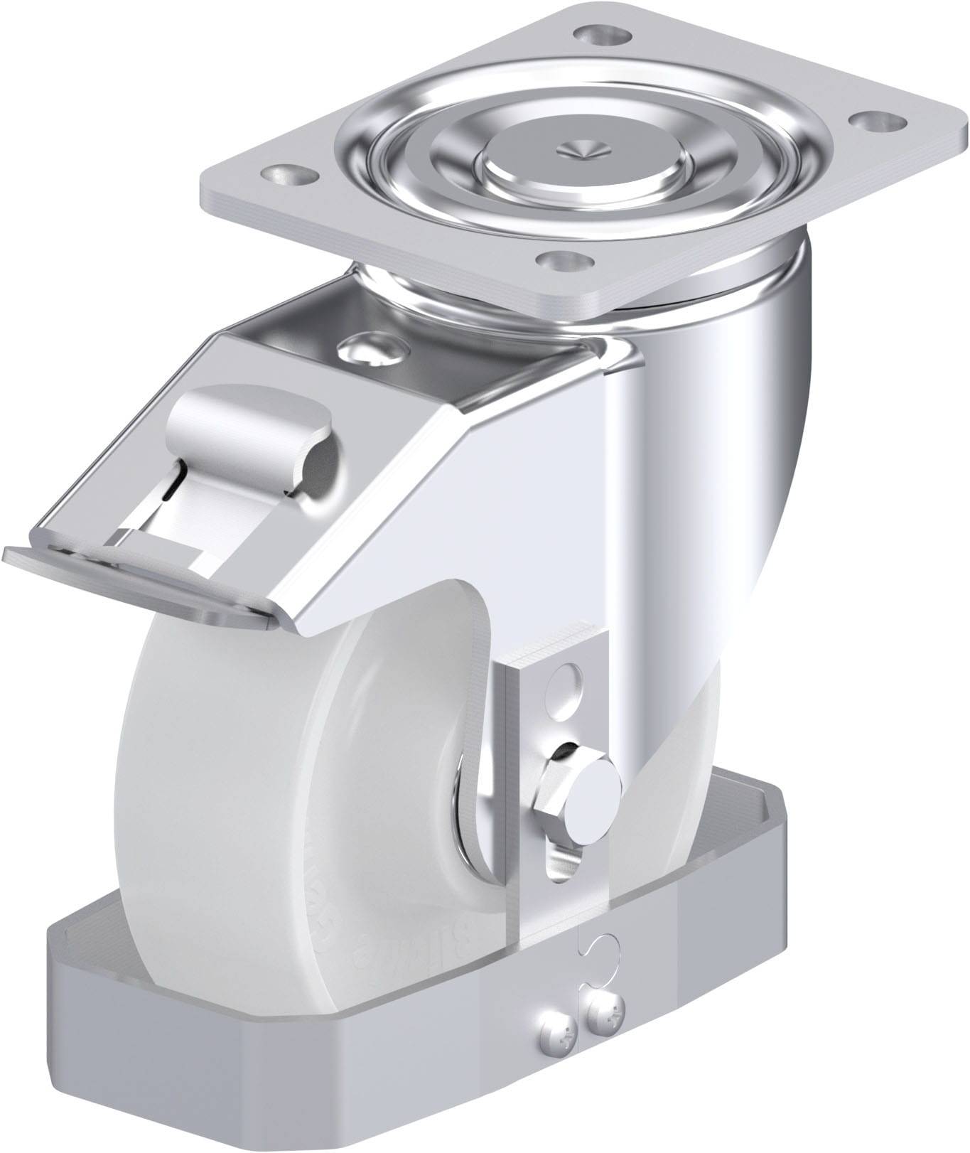 Blickle 911749 LH-PO 150K-FI-FS Stahlblech-Lenkrolle Rad-Durchmesser: 150mm Tragfähigkeit (max.): 400kg 1St.