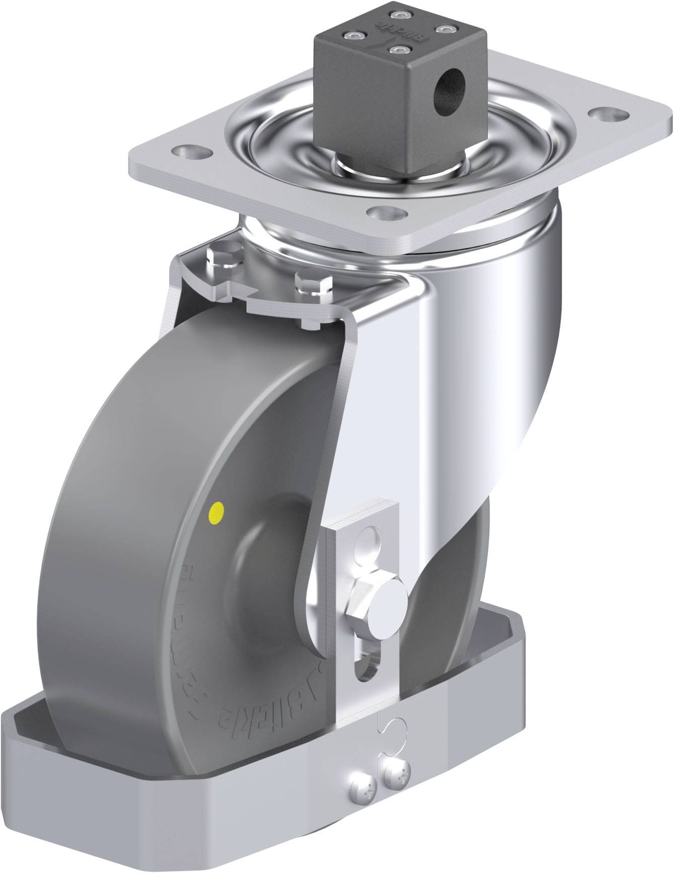 Blickle 939968 LH-PO 160G-CS13-ELS-FS Stahlblech-Lenkrolle Rad-Durchmesser: 160mm Tragfähigkeit (max.): 450kg 1St.