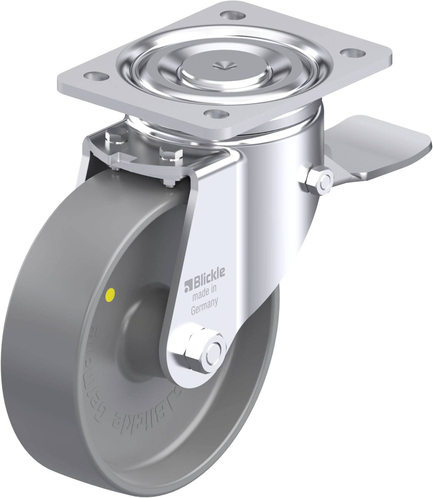 Blickle 937008 LH-PO 160G-ST-ELS Stahlblech-Lenkrolle Rad-Durchmesser: 160mm Tragfähigkeit (max.): 450kg 1St.