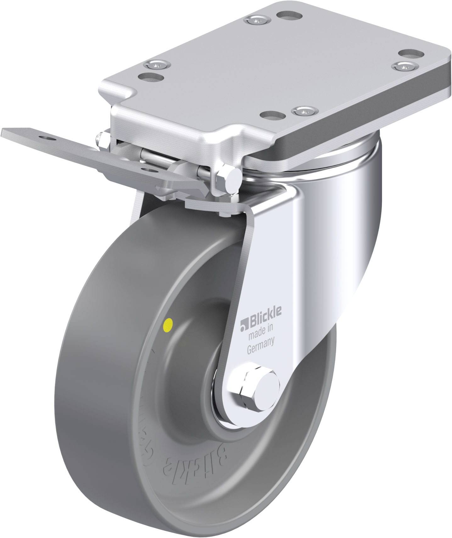 Blickle 937009 LH-PO 160K-IS-ELS Stahlblech-Lenkrolle Rad-Durchmesser: 160mm Tragfähigkeit (max.): 450kg 1St.