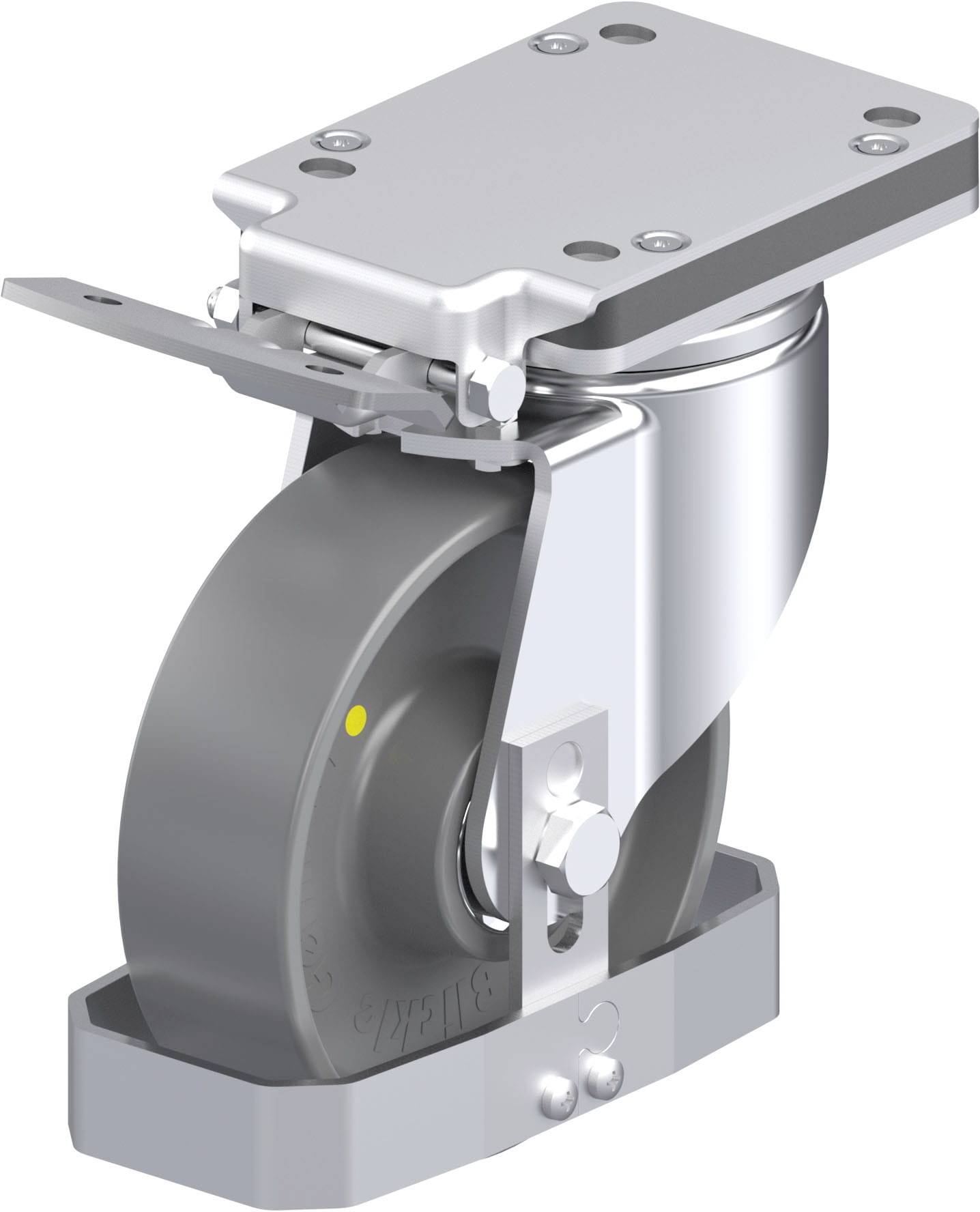 Blickle 939987 LH-PO 160K-IS-ELS-FS Stahlblech-Lenkrolle Rad-Durchmesser: 160mm Tragfähigkeit (max.): 450kg 1St.