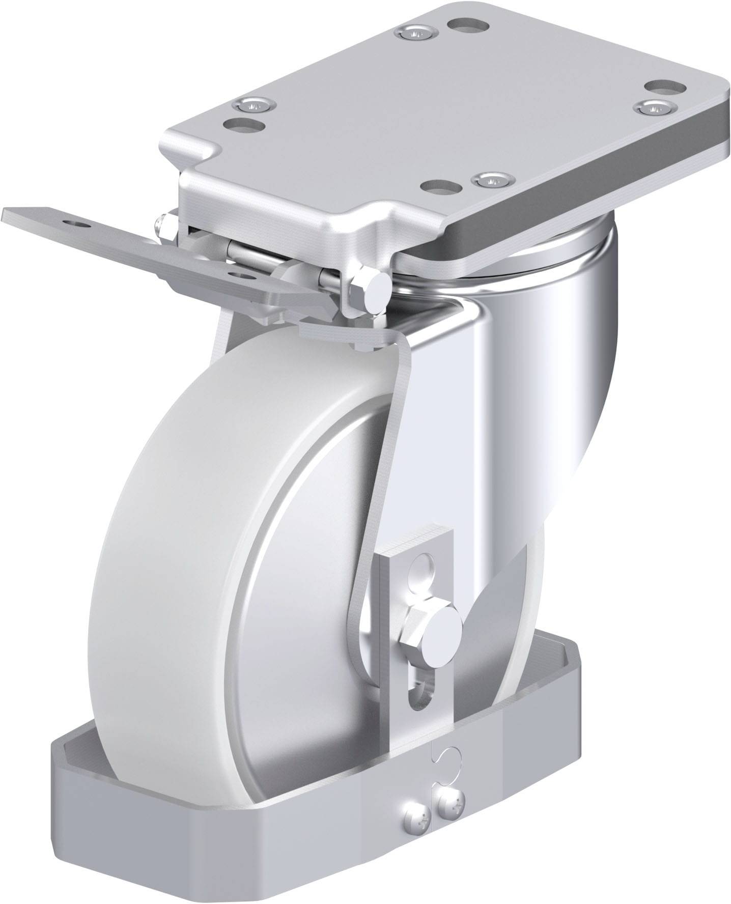 Blickle 939988 LH-PO 160K-IS-FA-FS Stahlblech-Lenkrolle Rad-Durchmesser: 160mm Tragfähigkeit (max.): 450kg 1St.