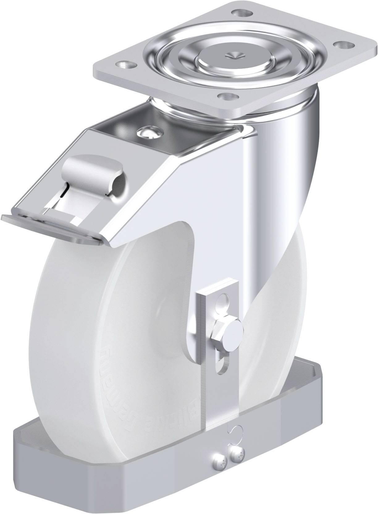 Blickle 940007 LH-PO 200G-FI-FS Stahlblech-Lenkrolle Rad-Durchmesser: 200mm Tragfähigkeit (max.): 600kg 1St.