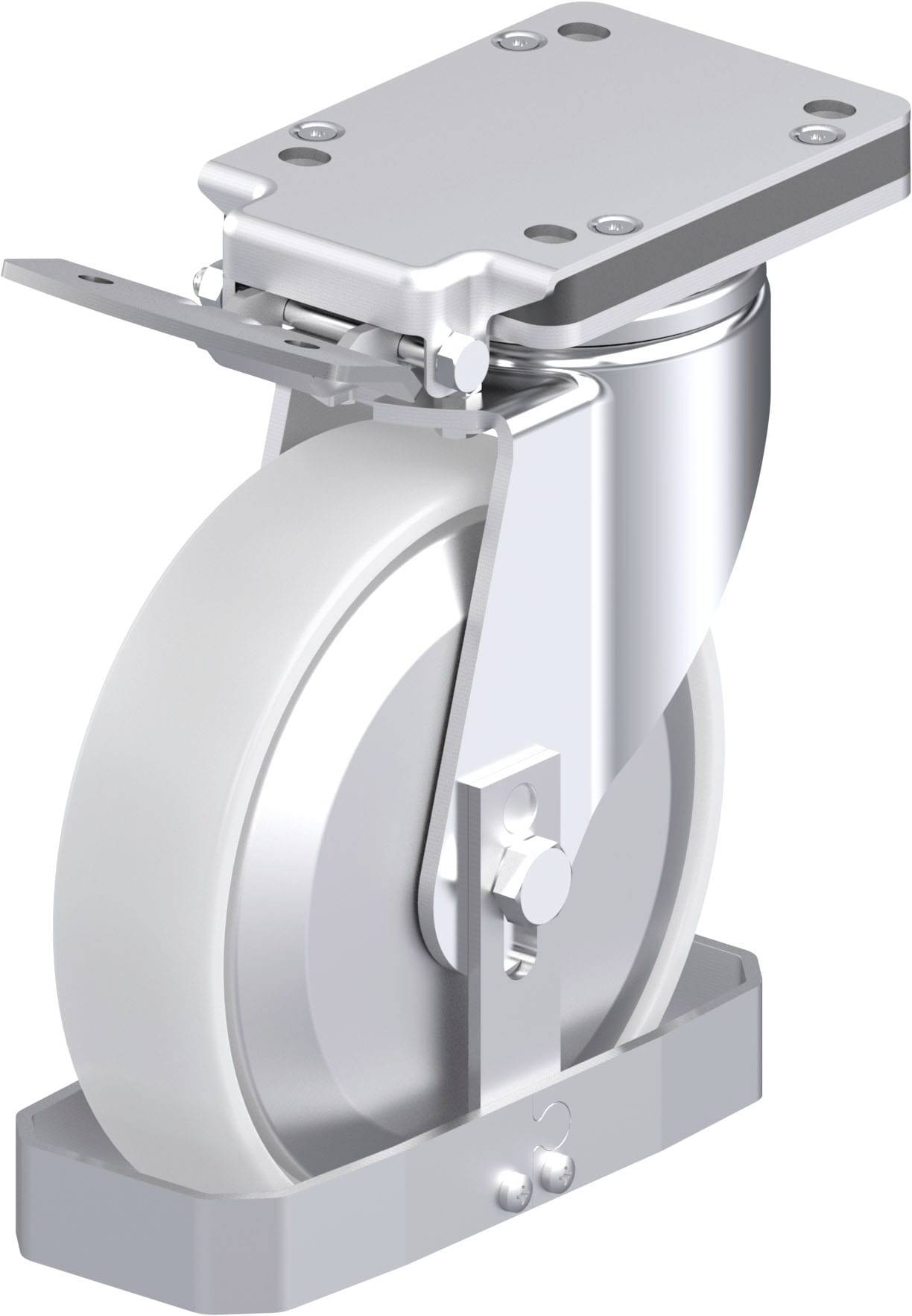 Blickle 940011 LH-PO 200G-IS-FA-FS Stahlblech-Lenkrolle Rad-Durchmesser: 200mm Tragfähigkeit (max.): 600kg 1St.