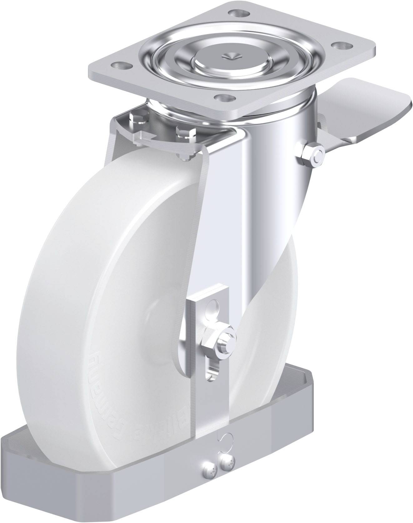 Blickle 940013 LH-PO 200G-ST-FS Stahlblech-Lenkrolle Rad-Durchmesser: 200mm Tragfähigkeit (max.): 600kg 1St.