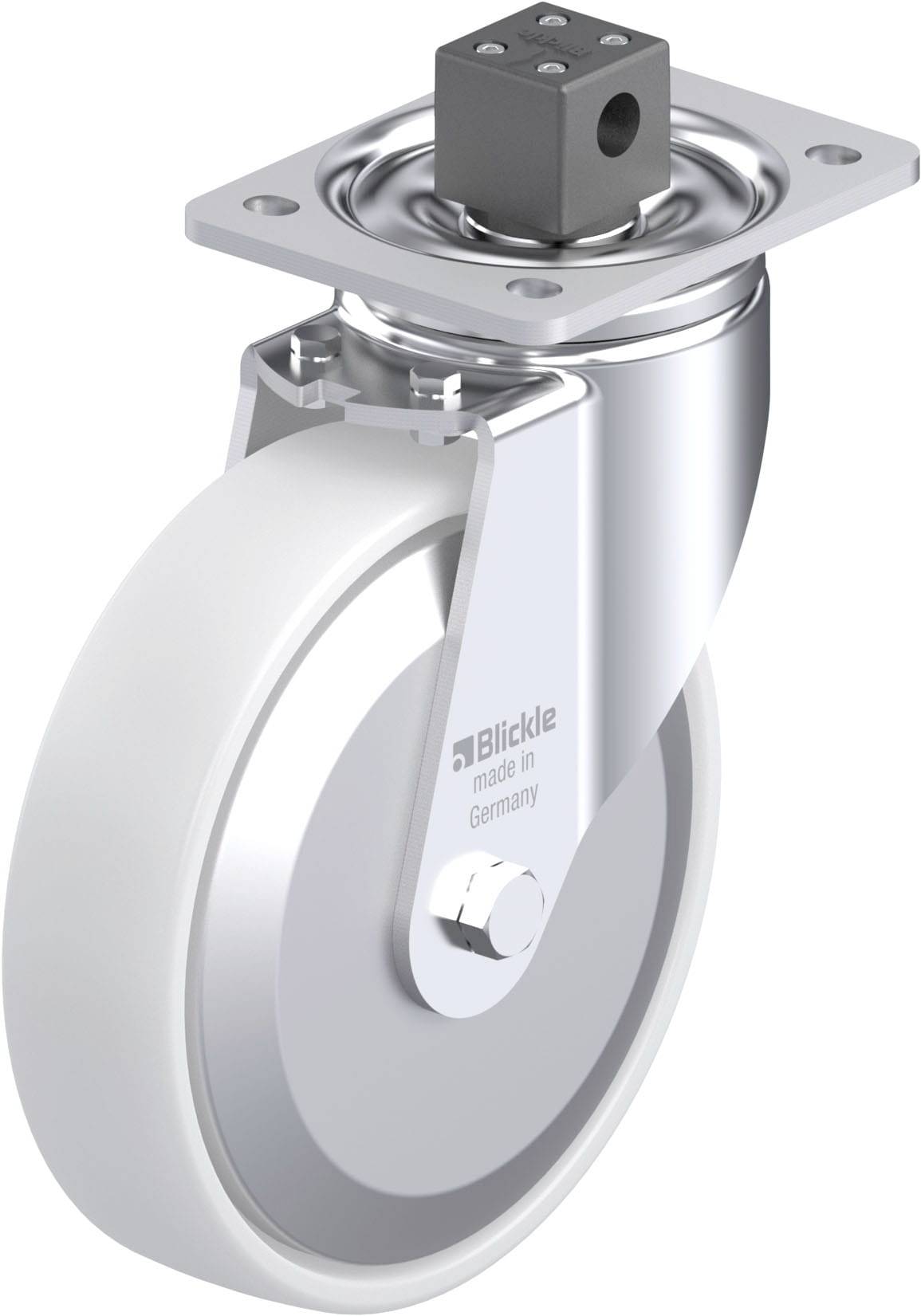 Blickle 852793 LH-PO 200K-CS13-FA Stahlblech-Lenkrolle Rad-Durchmesser: 200mm Tragfähigkeit (max.): 600kg 1St.
